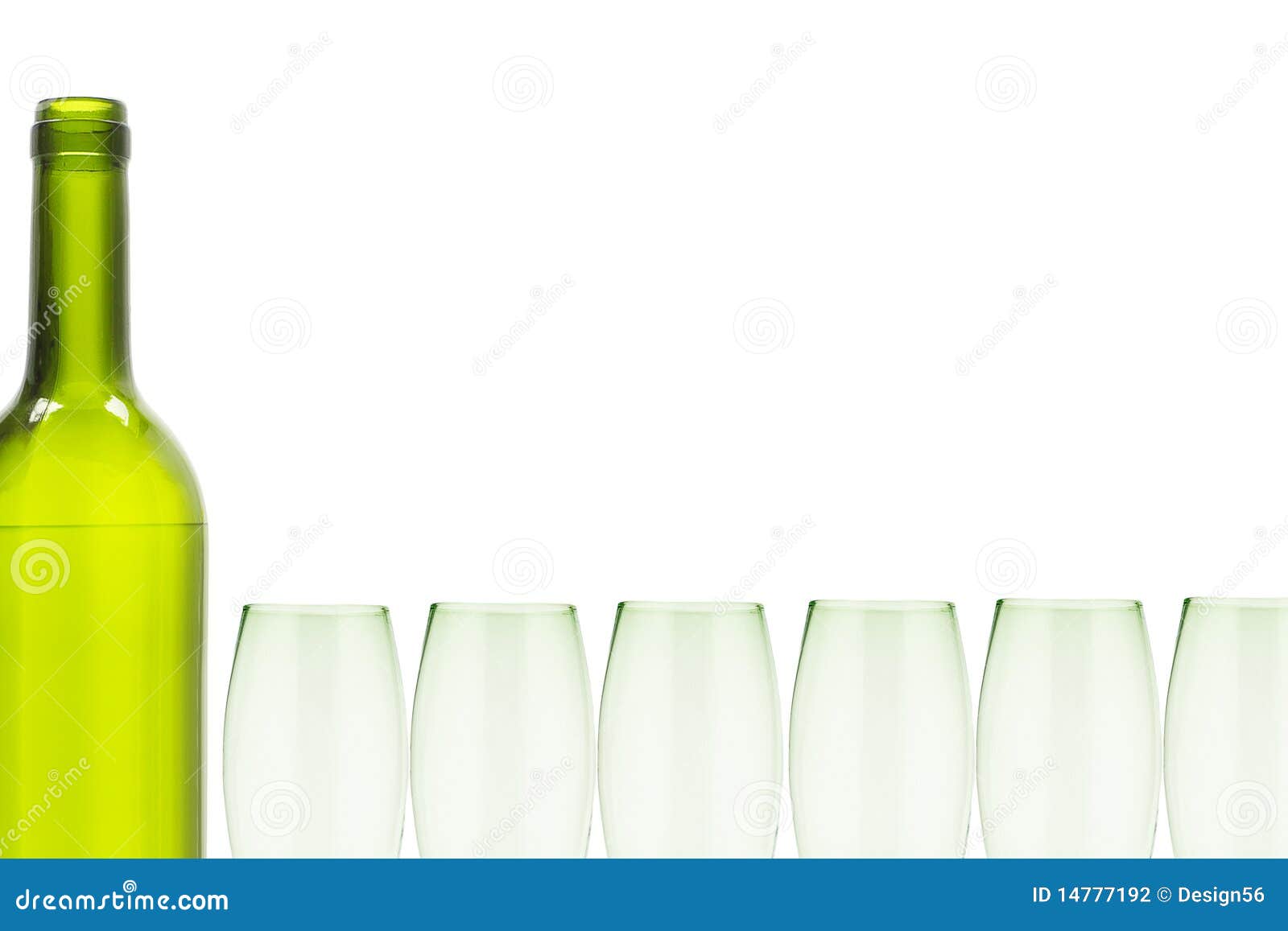 Wine Bottle And Glasses Border Stock Photography Image 14777192