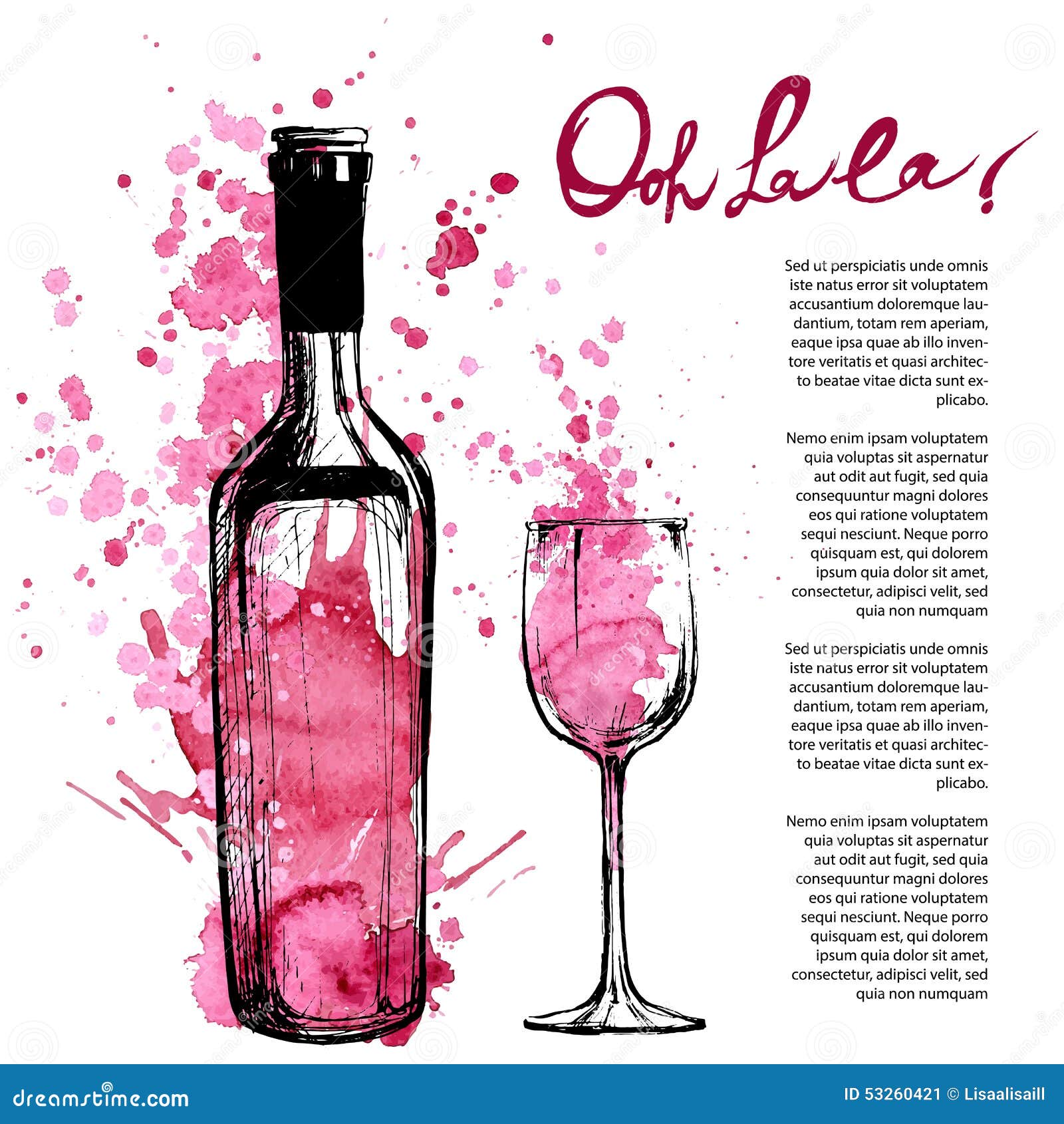 Wine bottle illustration stock illustration. Illustration of bottled