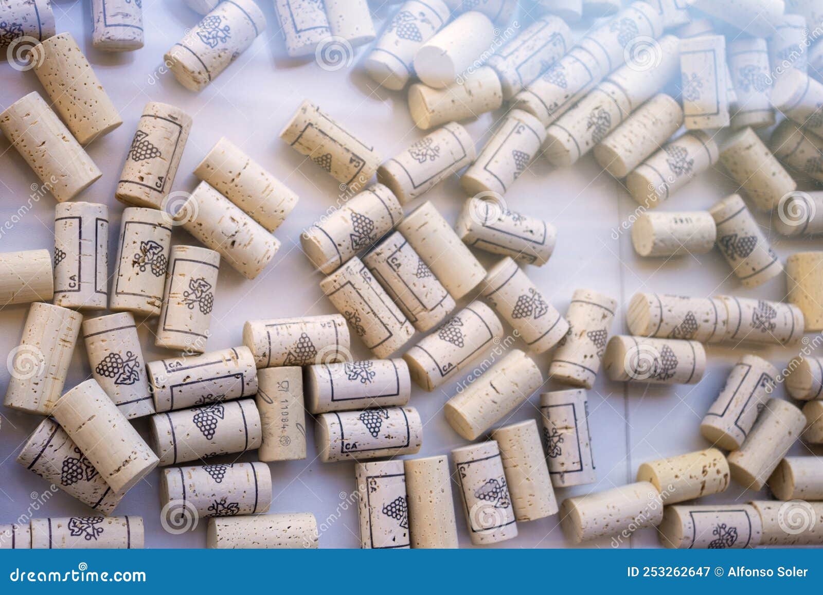 Wine Bottle Stoppers. Texture Concept and General View Stock Image