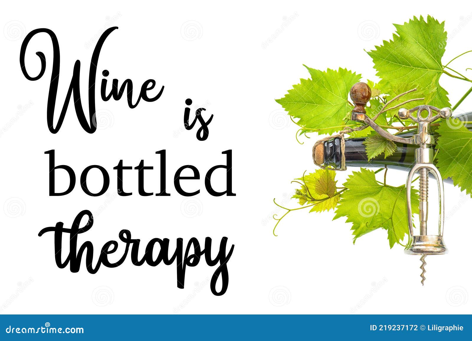 wine is bottled thetapy. funny quotes. bottle sparkling wine