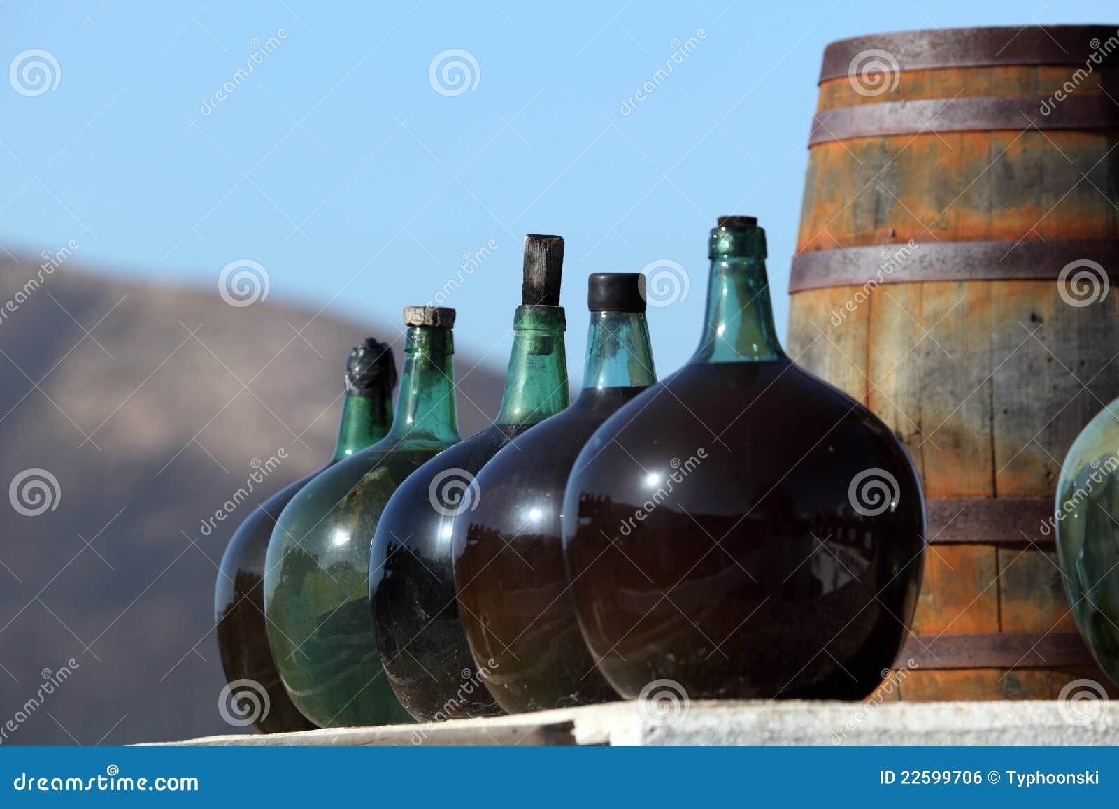 Wine Bottles in a Bodega, Lanzarote Stock Photo Image of storage