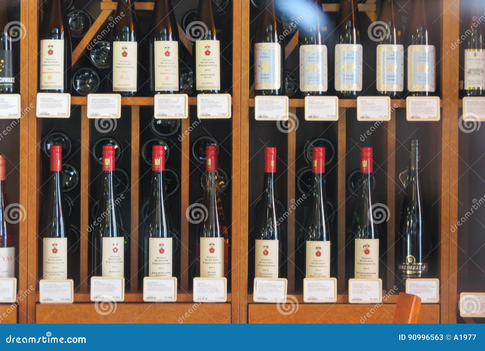 Wine Bottles for Sale in Leipzig Editorial Stock Photo Image of