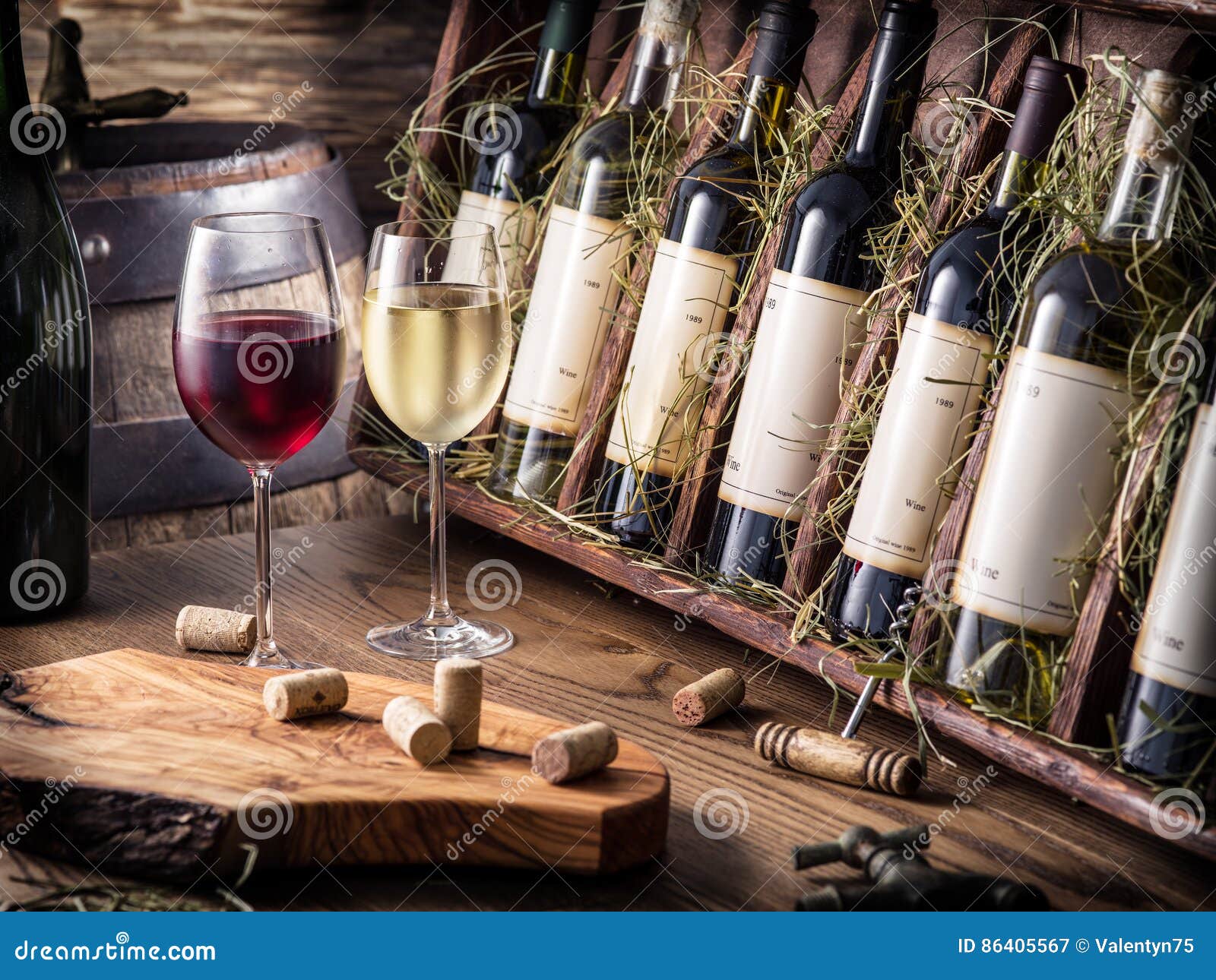 Wine bottles. stock image. Image of vine, cellar, gourmet 86405567