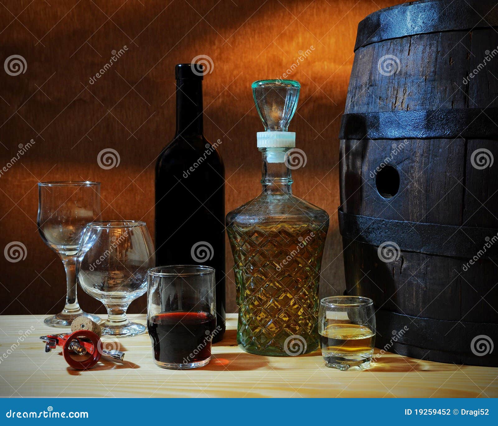 Wine and brandy stock photo. Image of brandy, cork, glass 19259452