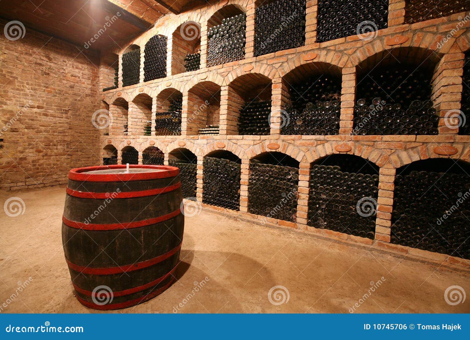 Wine cellar stock photo. Image of group, fragility, winery 10745706