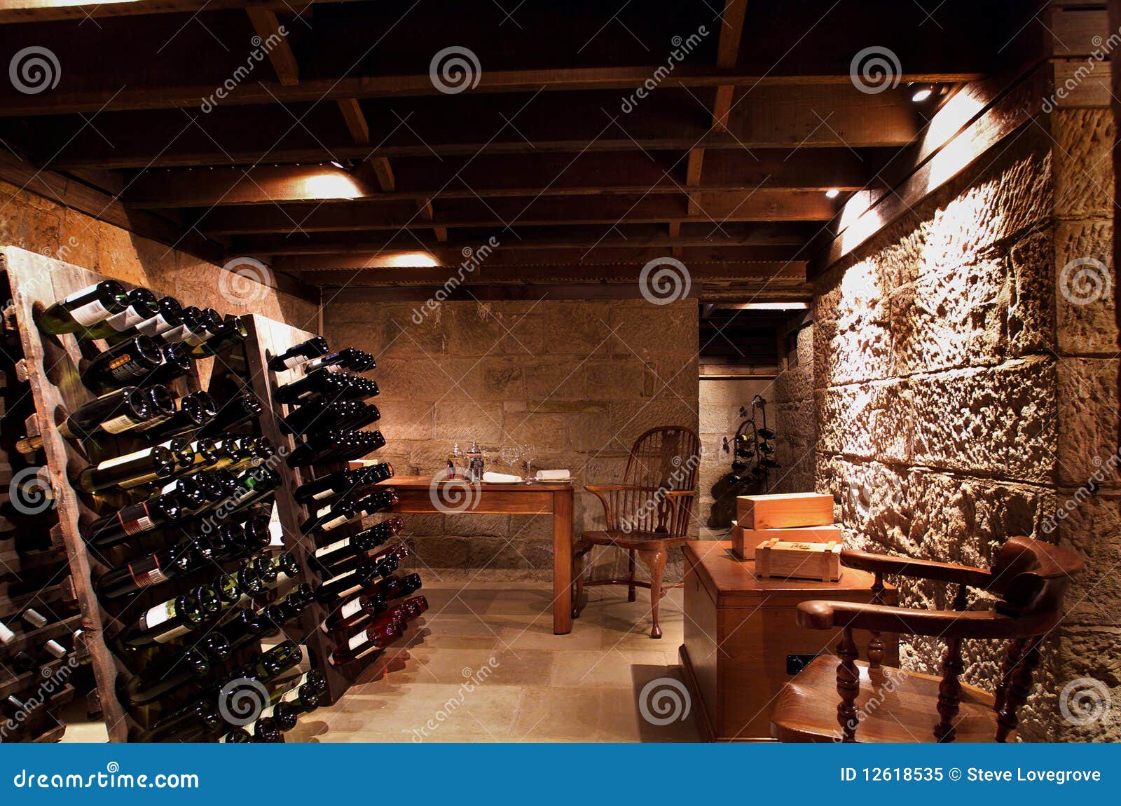 Wine Cellar stock image. Image of house, architecture 12618535