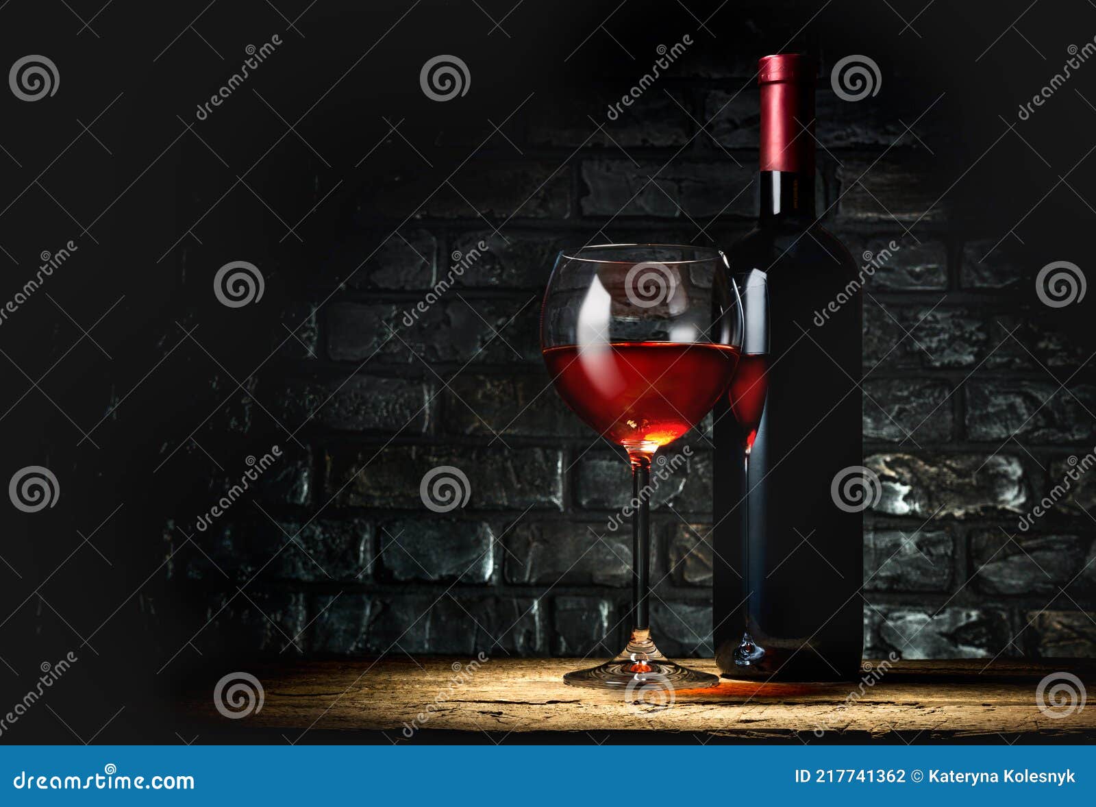 Wine in cellar stock photo. Image of black, abstract 217741362