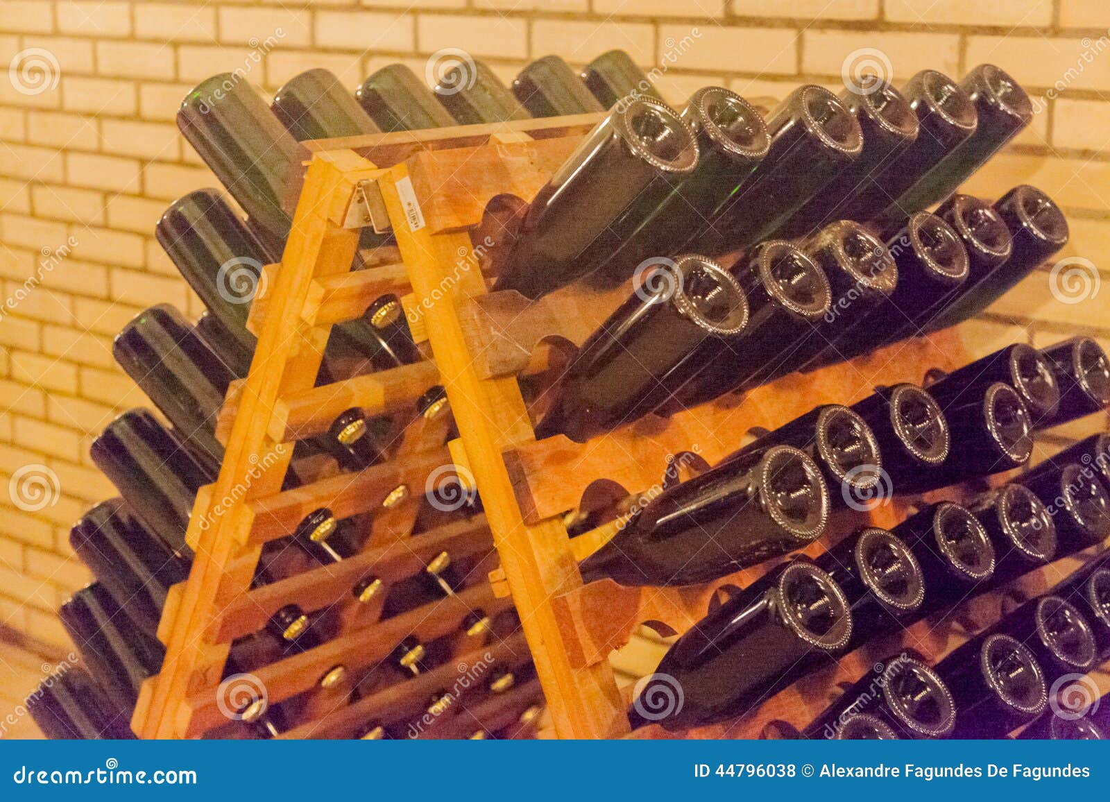 Wine Cellar Champagne stock photo. Image of industry 44796038