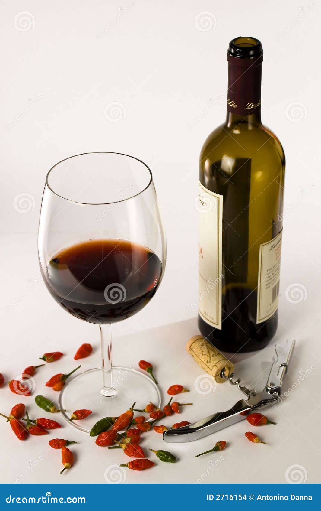 Wine And Chili Pepper Stock Images Image 2716154