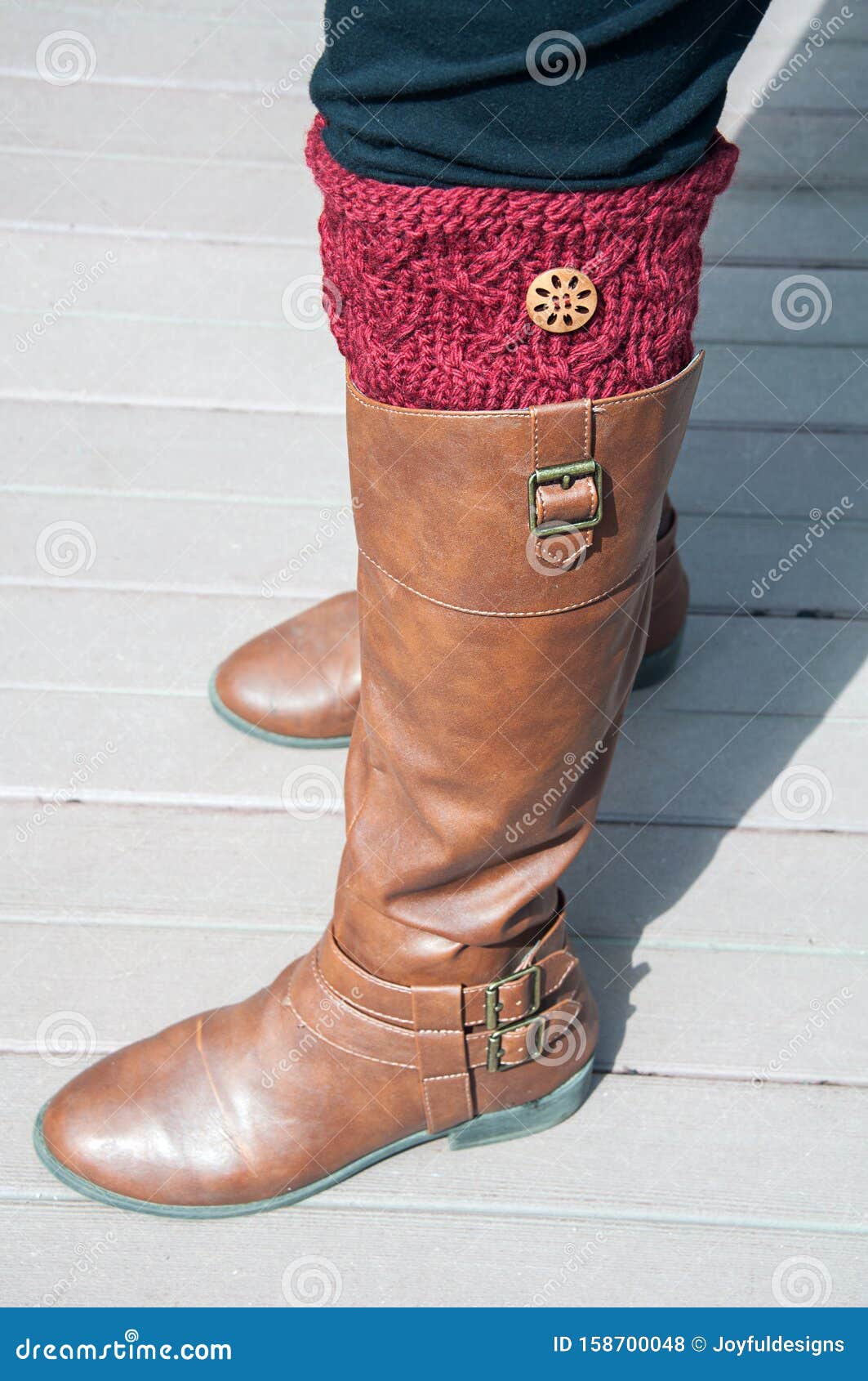 wine colored tall boots