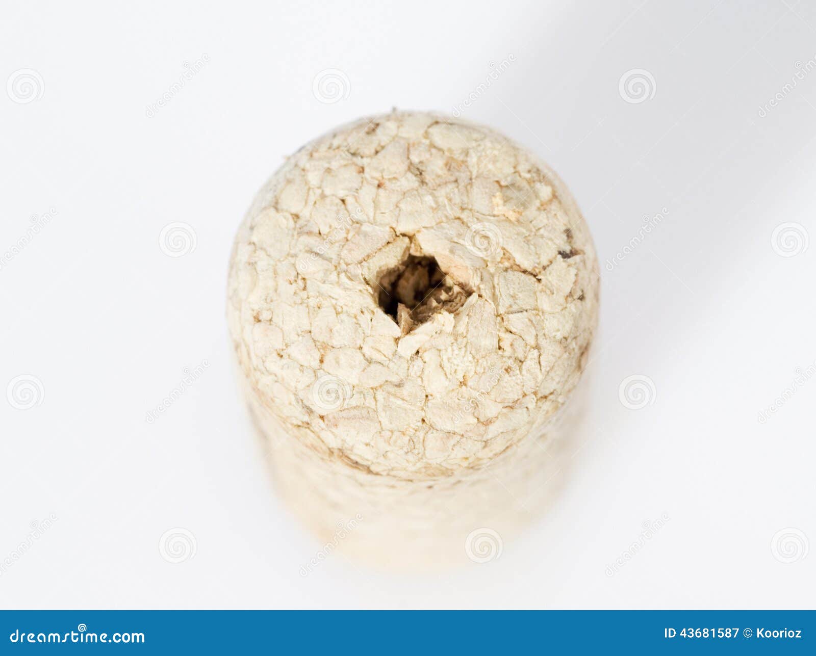 Wine cork with a hole stock image. Image of studio, middle 43681587