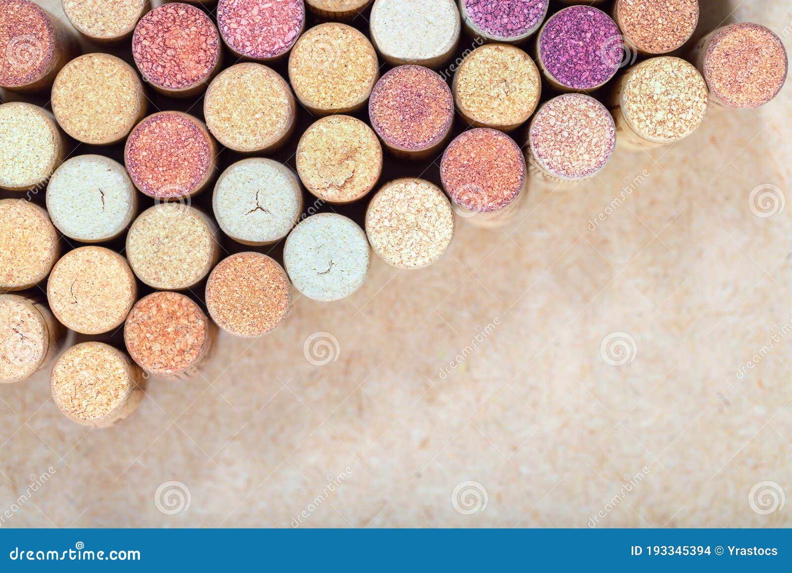 wine corks background. copy sparse for your text. formalization page for the wine list