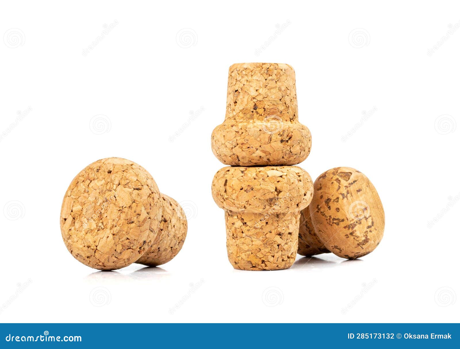 Wine Corks Isolated, Cork Stoppers Set, Cork Caps Stock Photo Image of brown, color 285173132