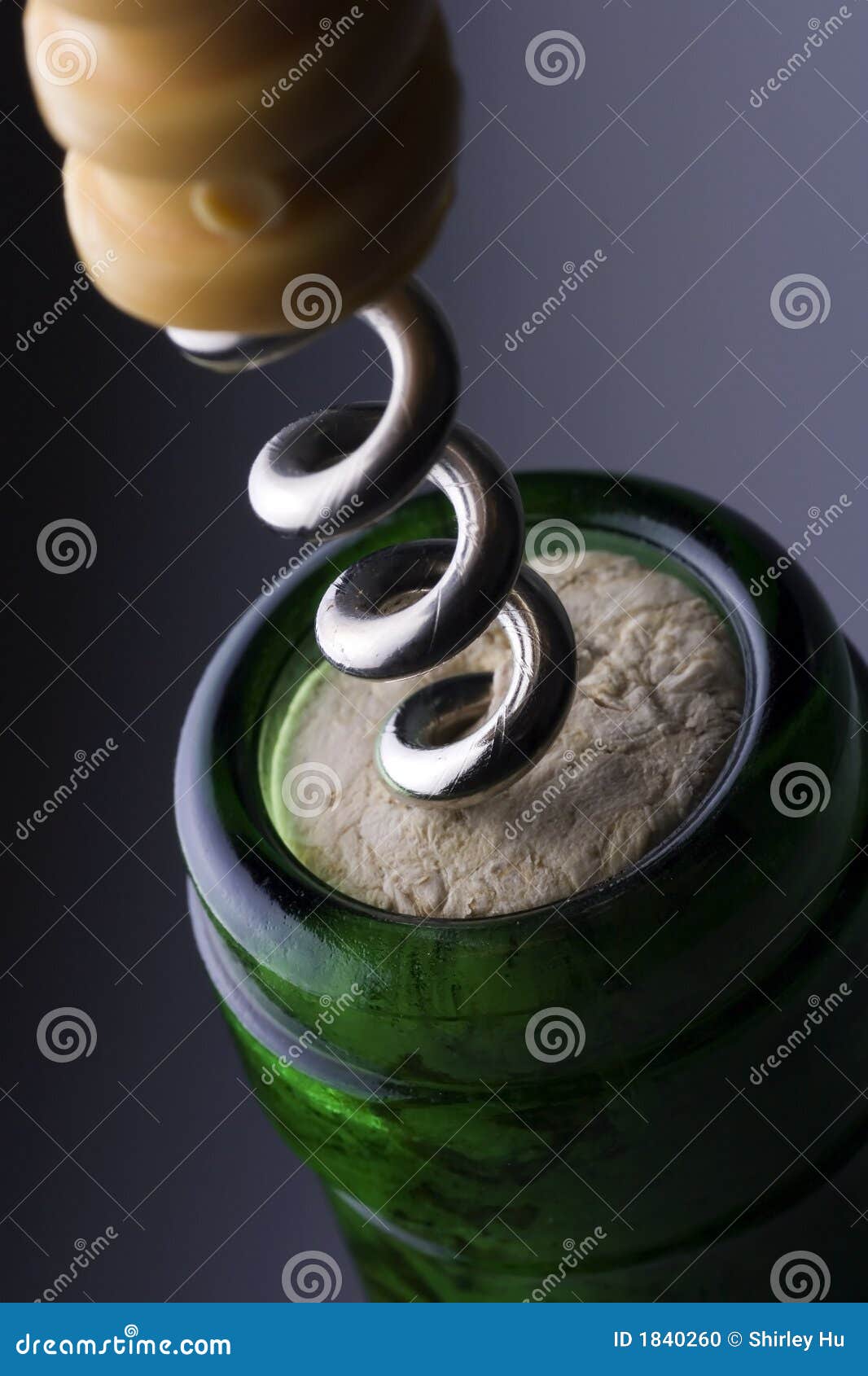 Wine Corkscrew stock photo. Image of alcohol, champagne 1840260