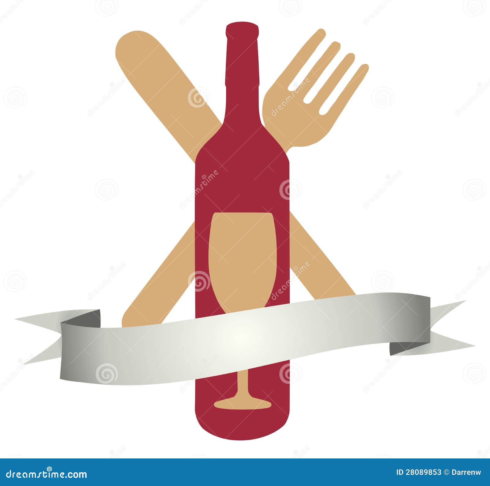 Wine and Dine stock illustration. Illustration of food 28089853