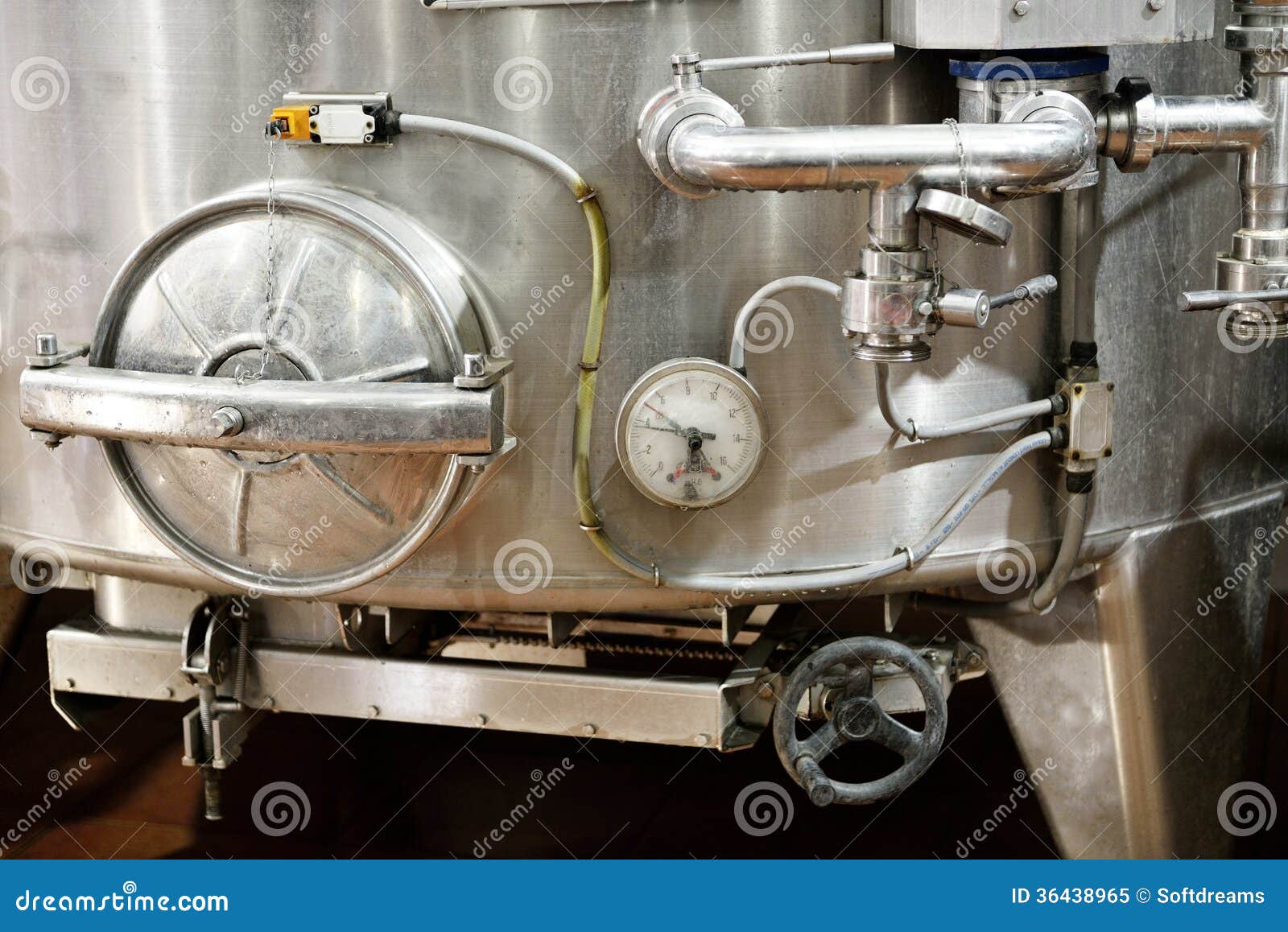 Wine fermentation vats stock image. Image of fermentation 36438965