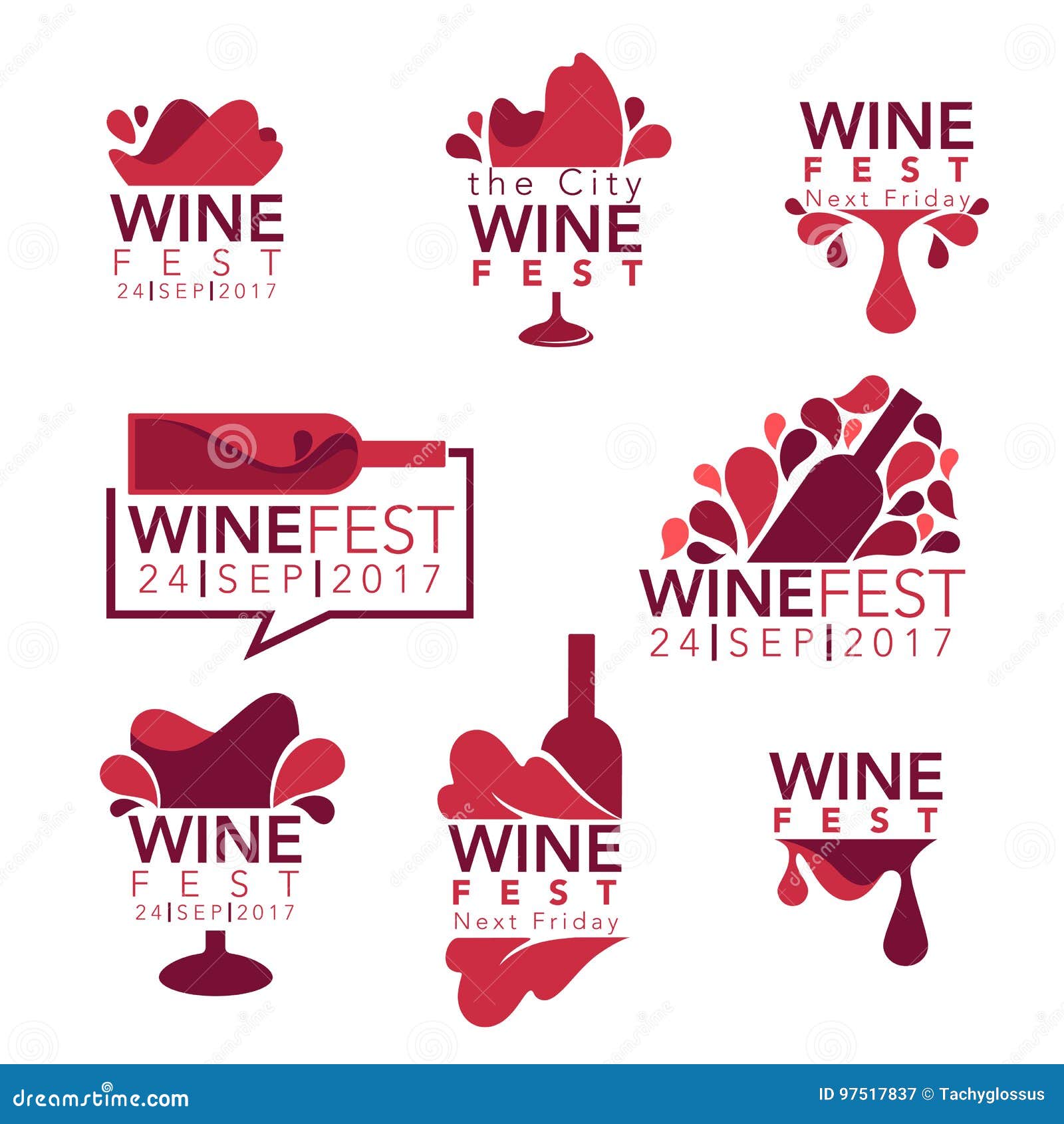 maksimere så billede Wine Fest, Red Wine Bottles and Glasses Stock Vector - Illustration of  market, food: 97517837