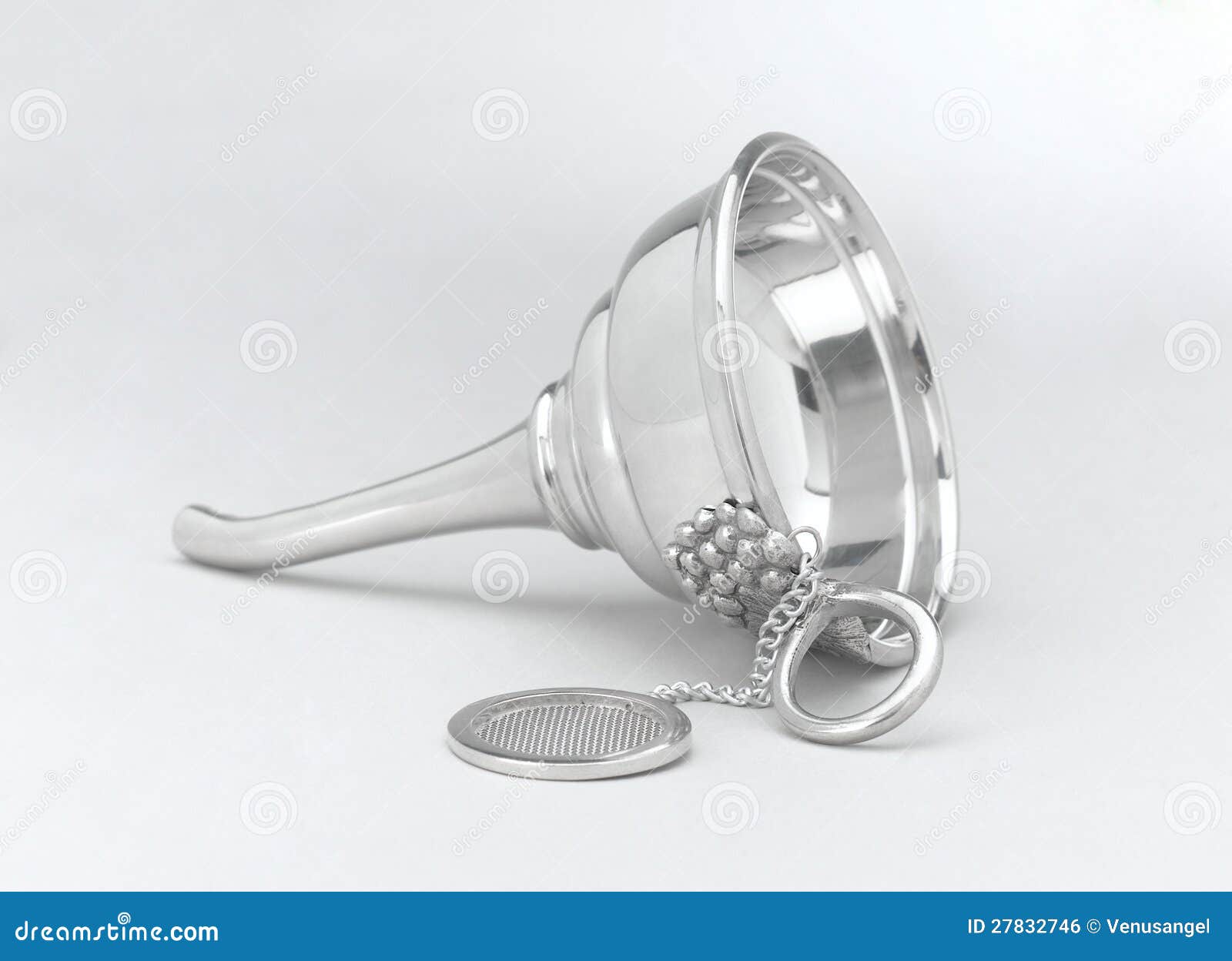 Wine funnel stock photo. Image of pewter, decorate, decanting 27832746