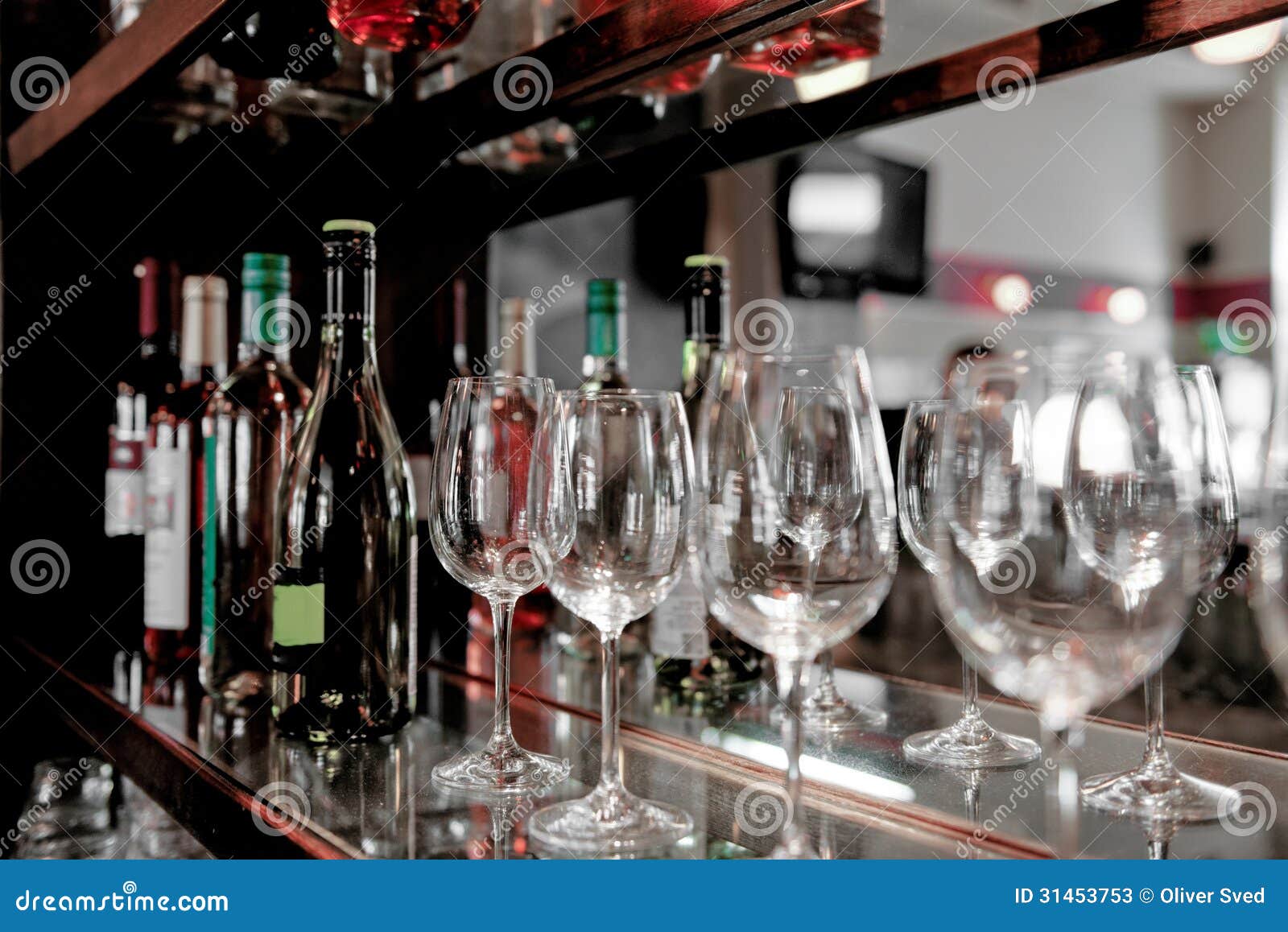 Wine glass at the bar stock image. Image of alcohol, closeup 31453753