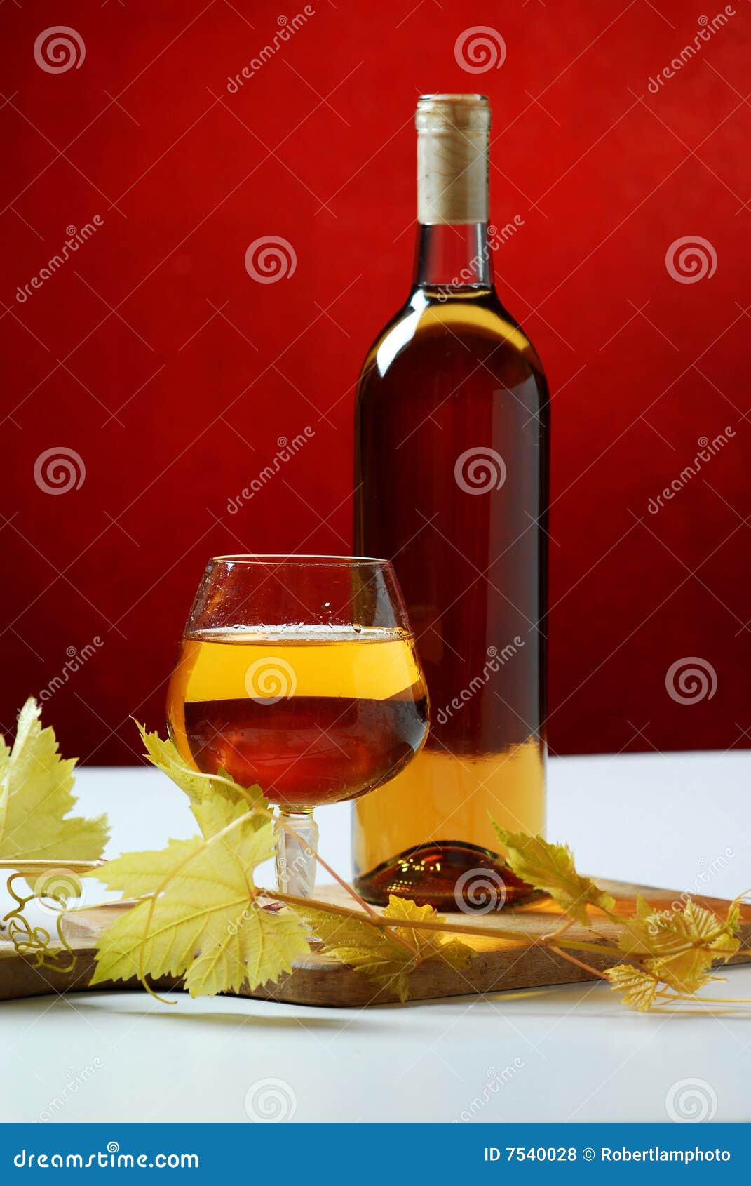 Wine glass and bottle stock photo. Image of splashing - 7540028