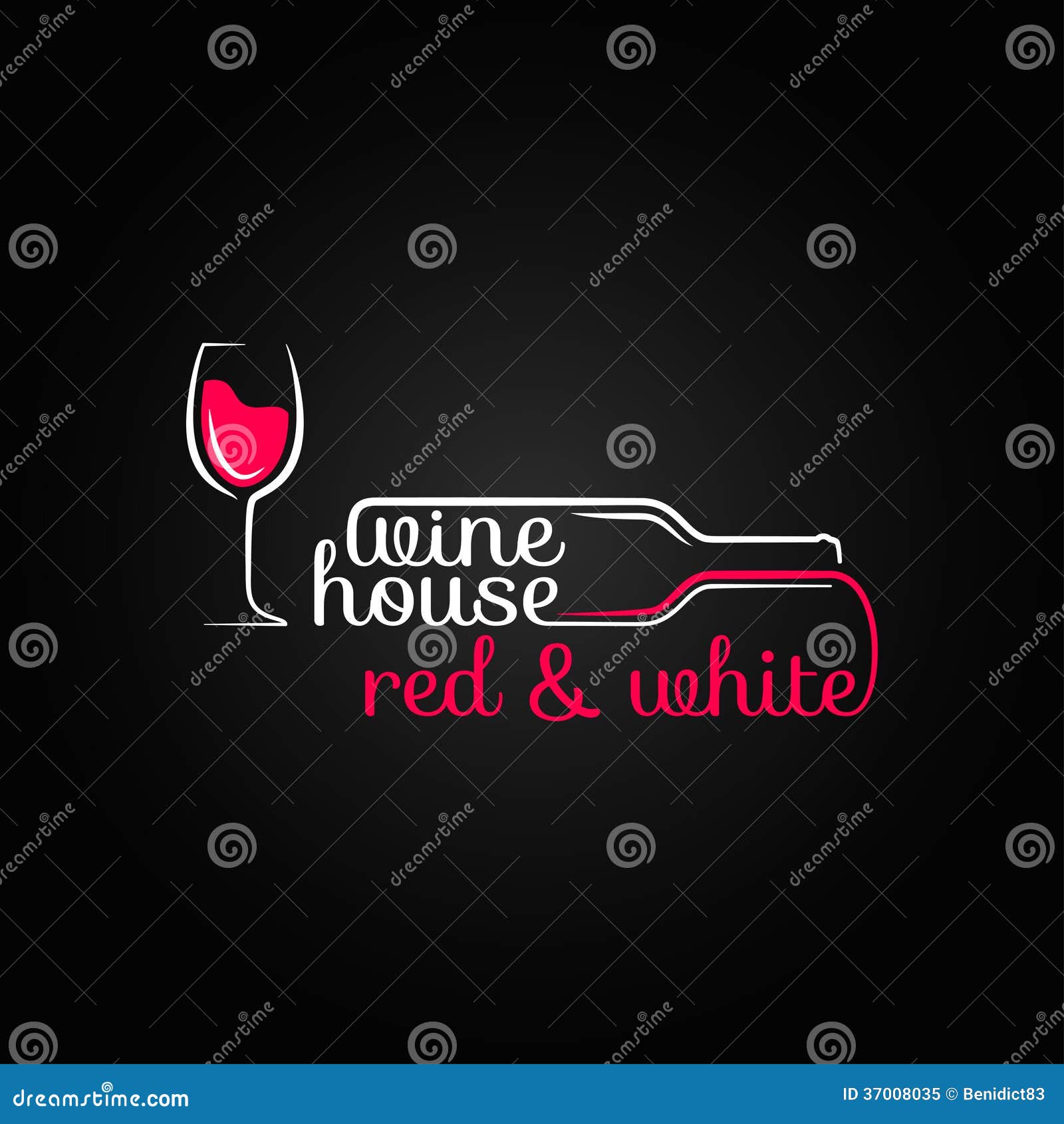 wine glass bottle house  background