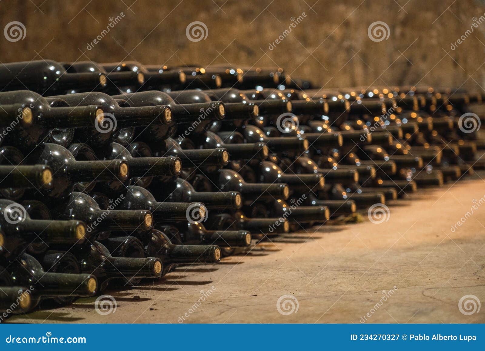 Wine Glass Bottles Fermenting in Winery Cellar Stock Image Image of christmas, grape 234270327
