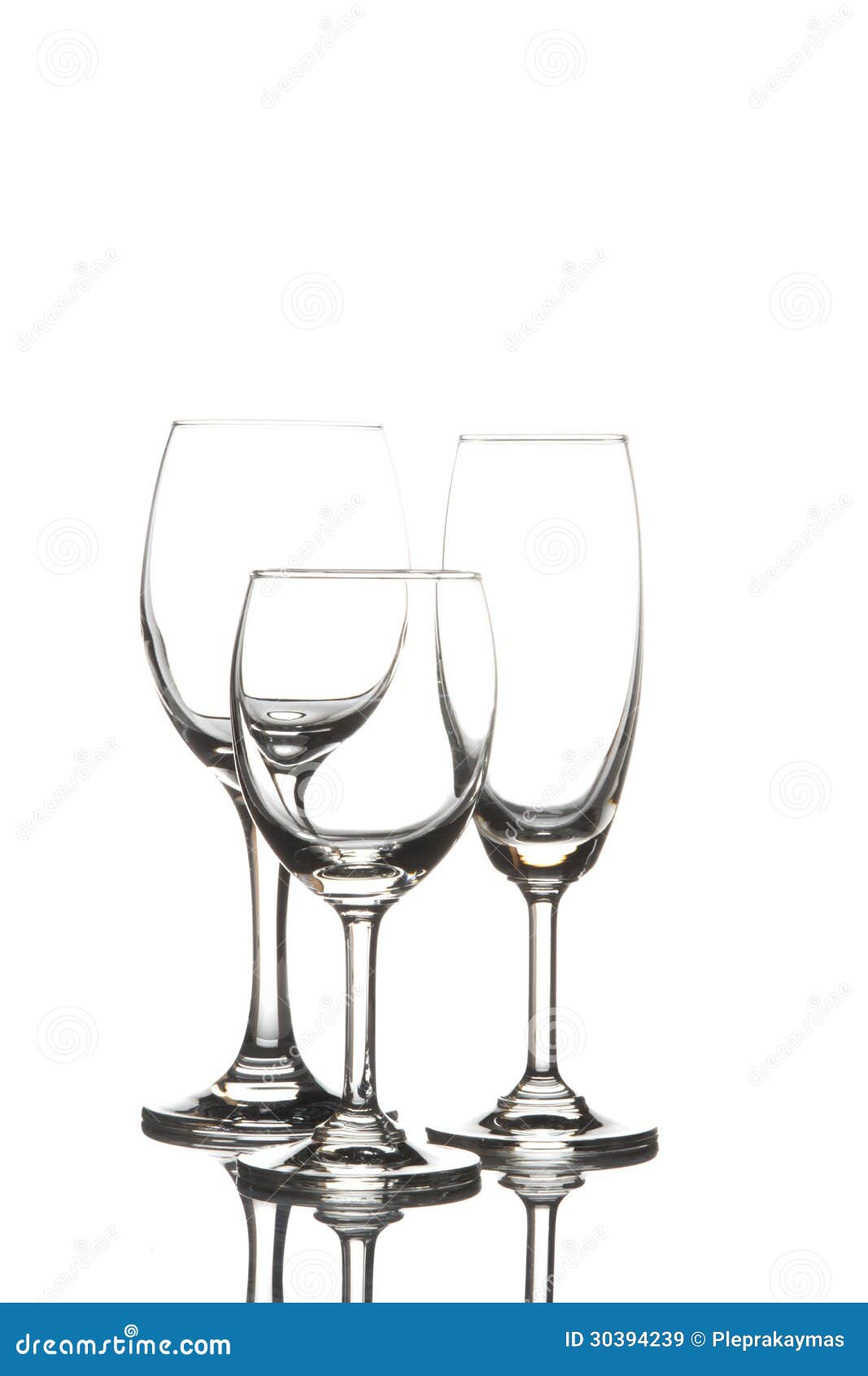 Wine Glass and Champagne Glass Stock Image Image of black, beverage