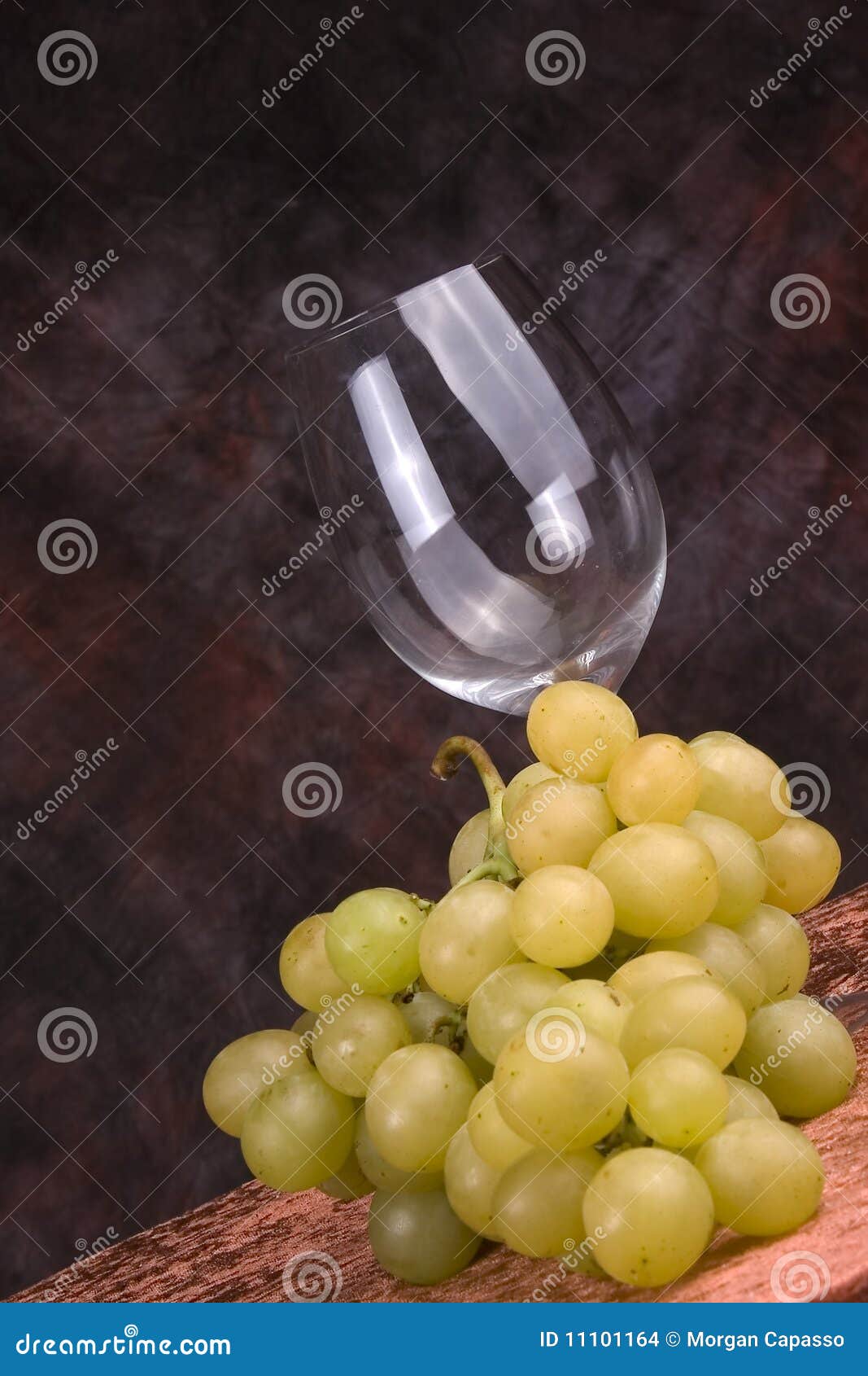 Wine glass and grapes stock photo. Image of green, grapes 11101164