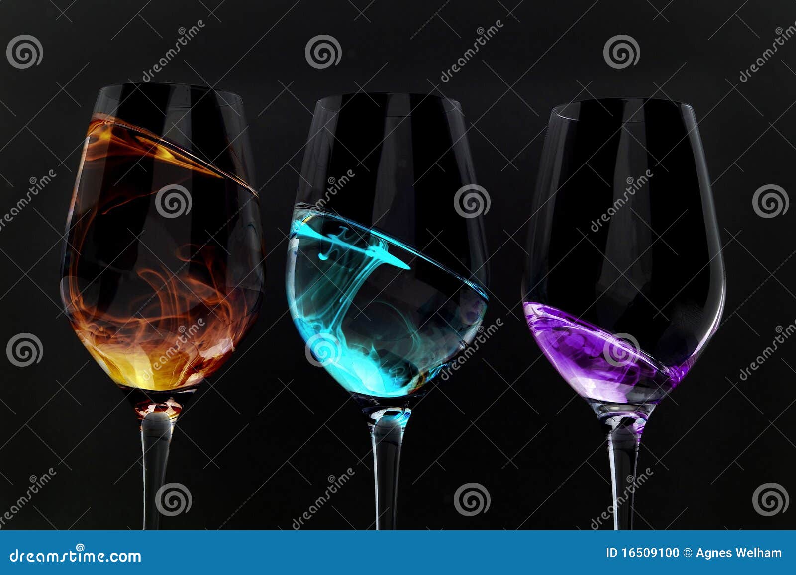 Wine Glass Illusions on Black Stock Photo - Image of scene, festive