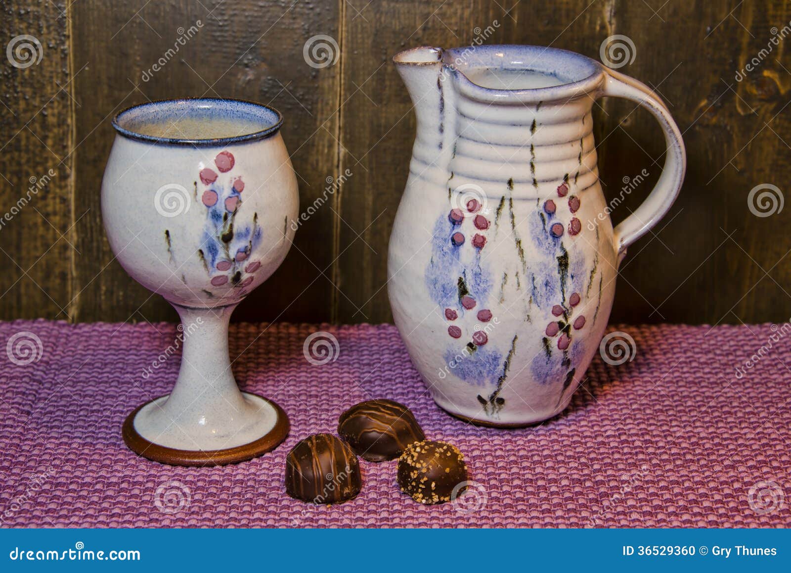 Wine Glass, Jug and Chocolate Stock Photo Image of chocolate