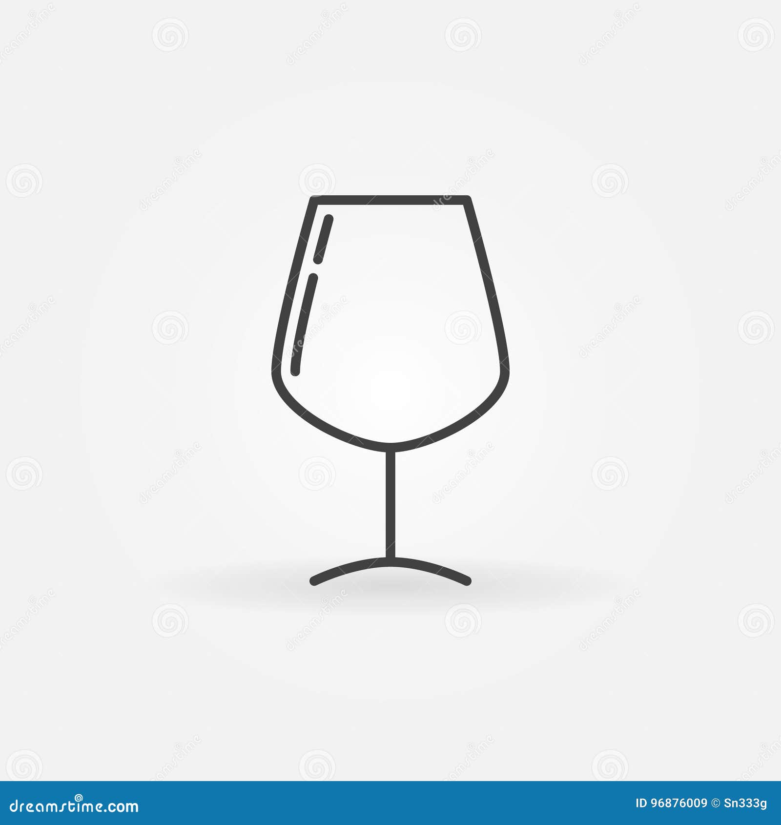 Wine glass simple icon stock vector. Illustration of wineglass 96876009