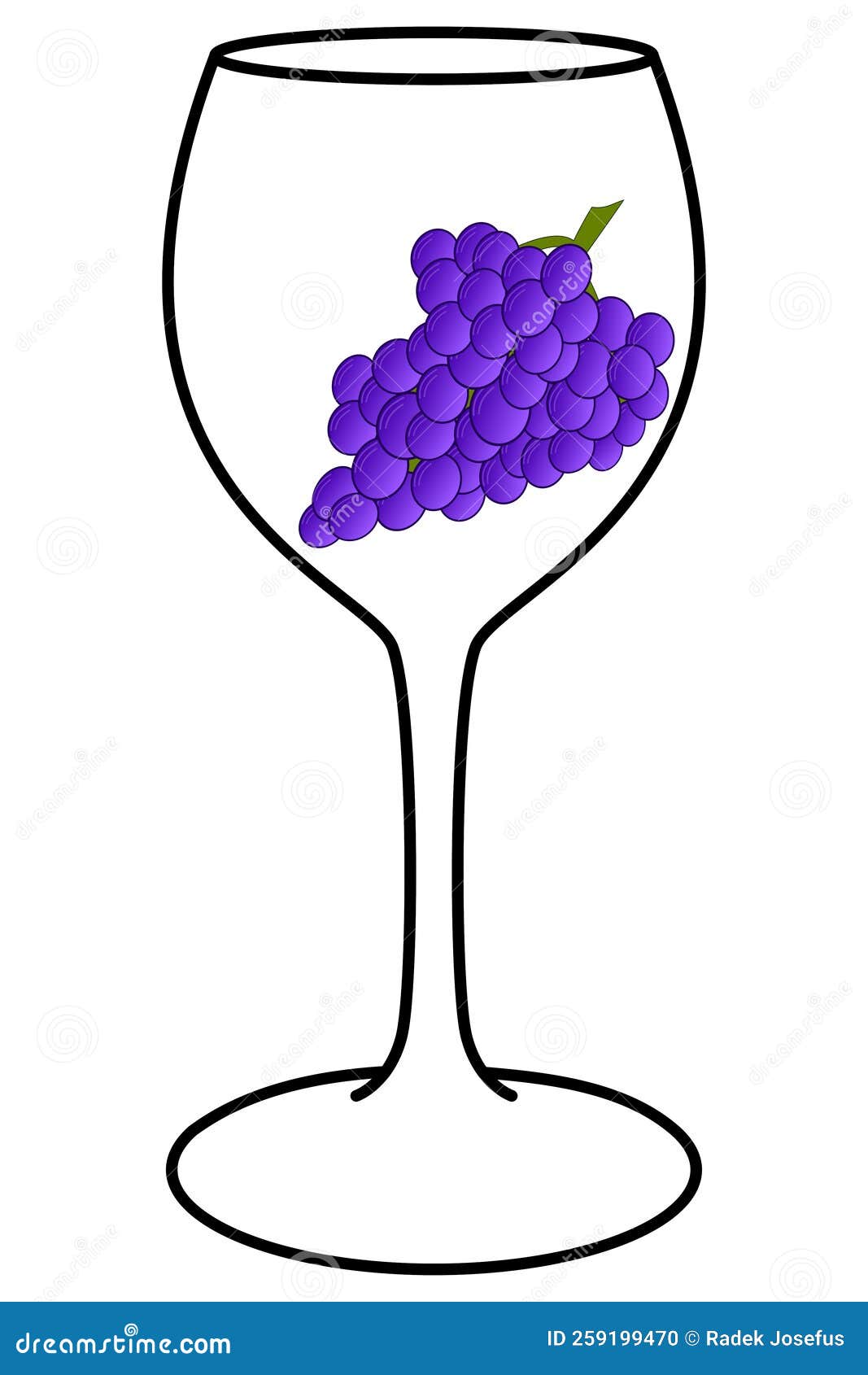 The wine glass symbol stock illustration. Illustration of cute 259199470