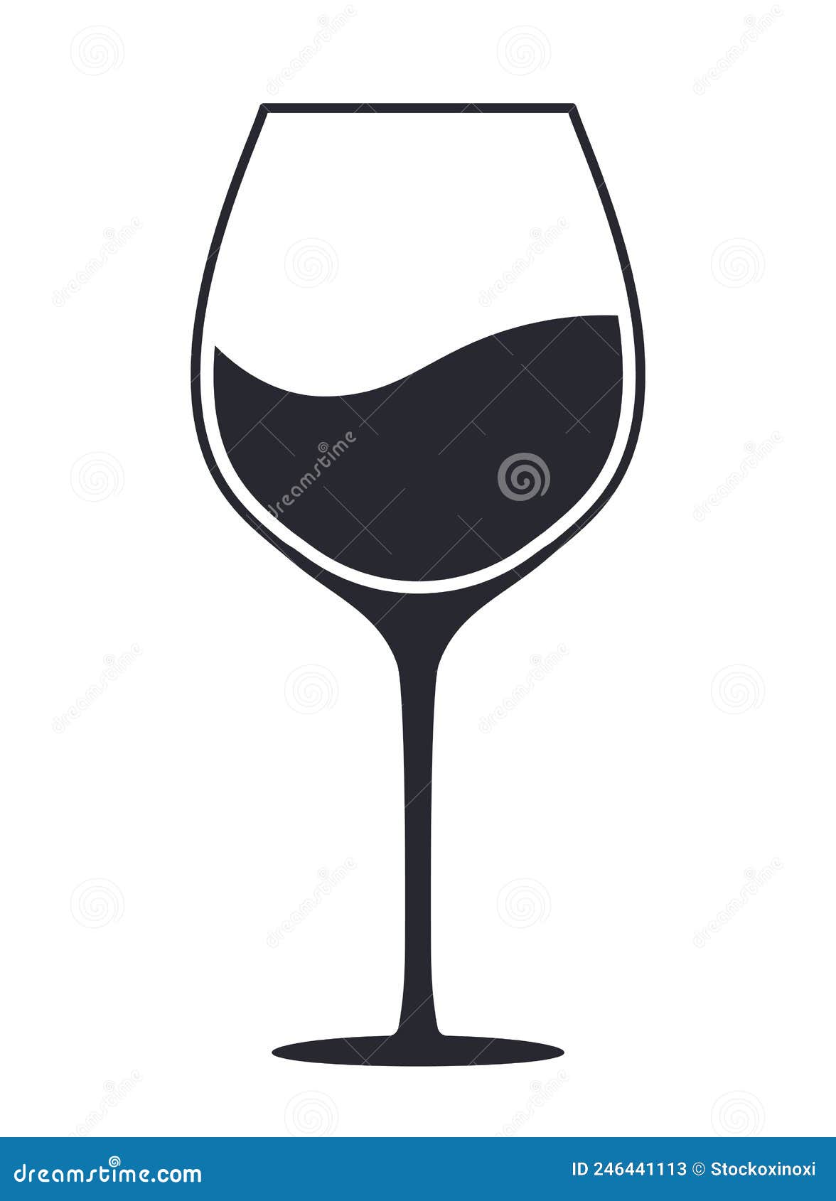 Wine Glass Symbol Vector Icon Stock Vector Illustration of sign, logo