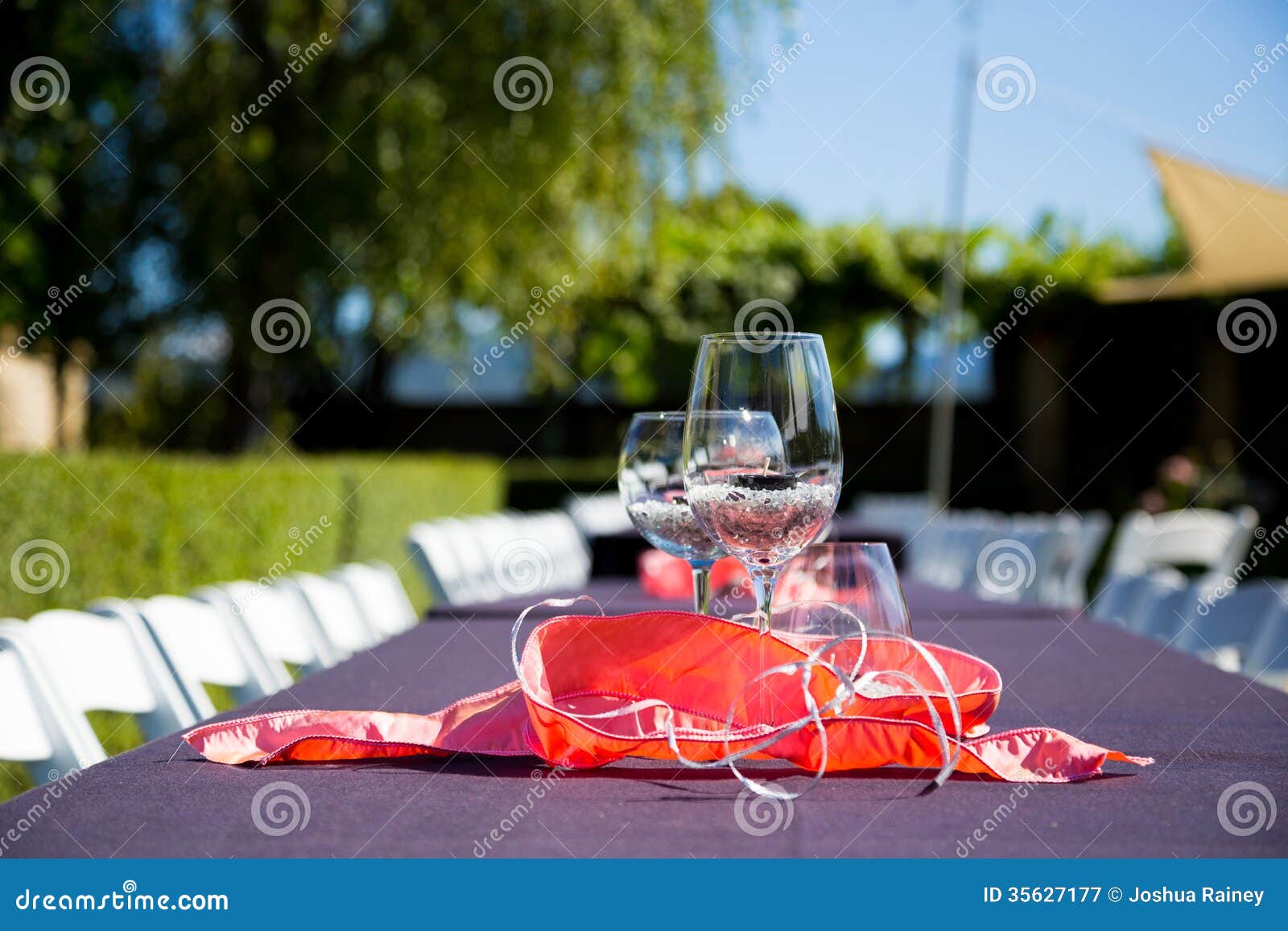 Wine Glass Centerpieces