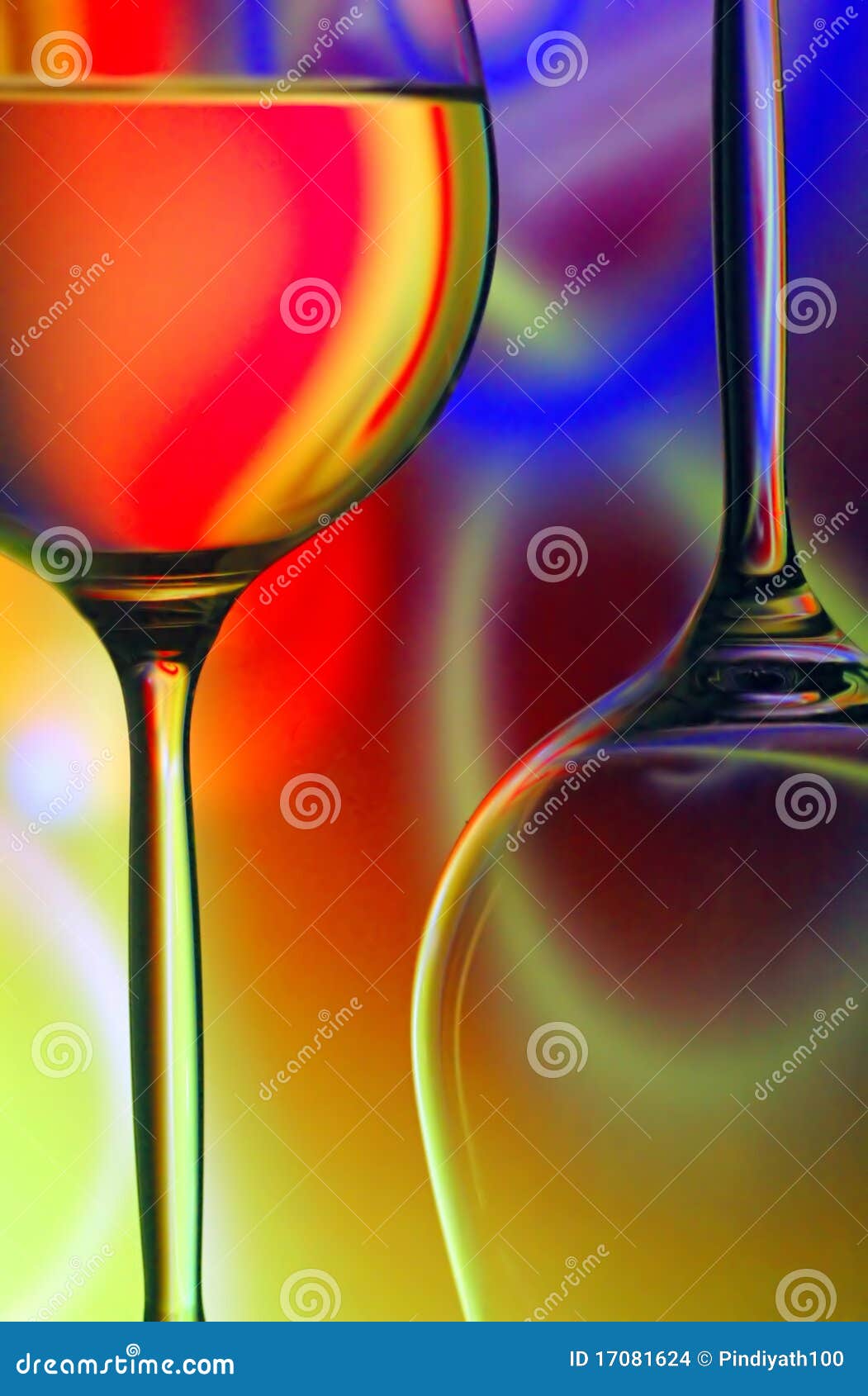Wine glasses stock photo. Image of sinuous, background 17081624