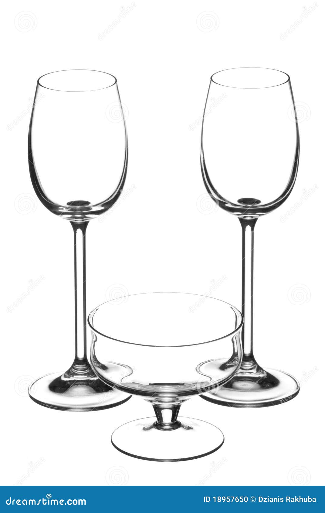 Wine glasses stock photo. Image of object, contour, clean 18957650