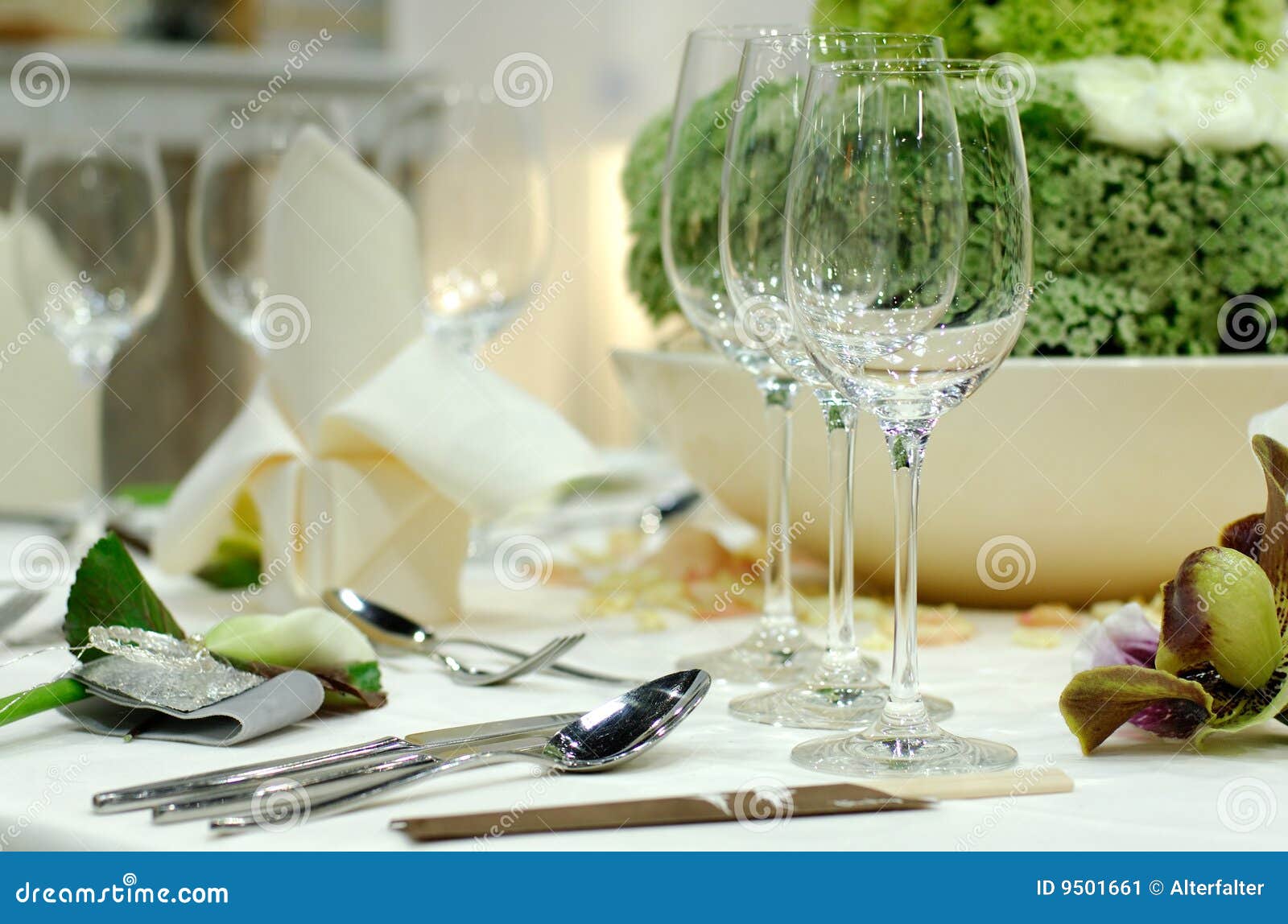 Wine Glasses on a Dining Table Stock Image Image of lifestyle, room