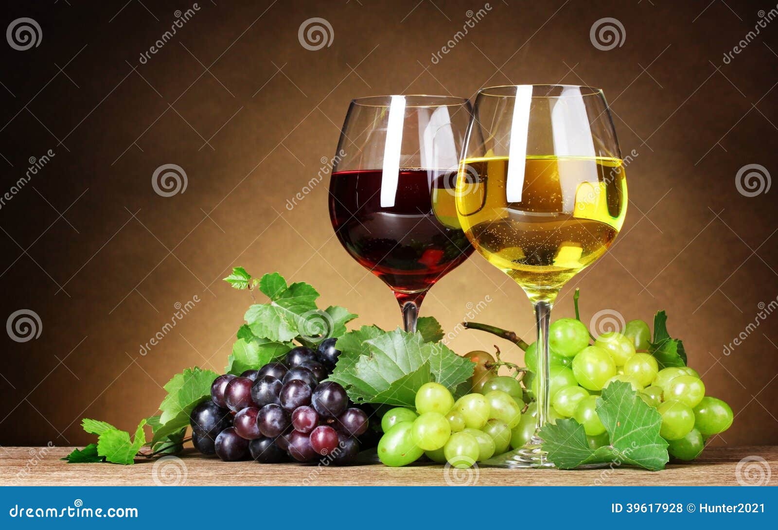 Wine glasses stock photo. Image of grapes, wine, bunch 39617928