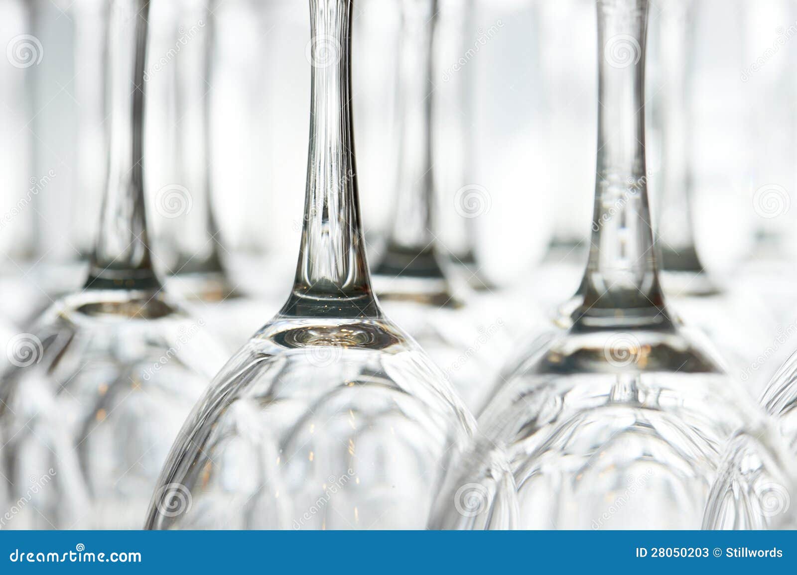 Wine glasses upside down stock image. Image of glass 28050203
