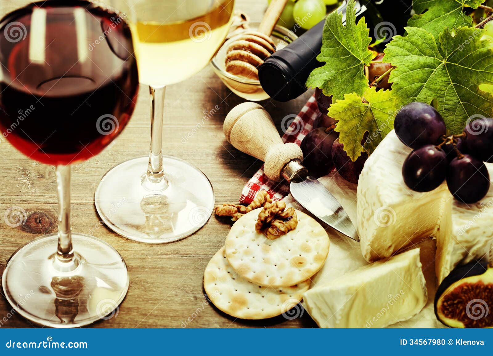 Wine, grape and cheese stock photo. Image of delicatessen 34567980