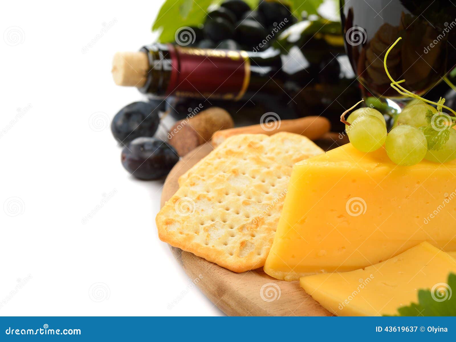 Wine, grapes and cheese stock image. Image of appetizer 43619637