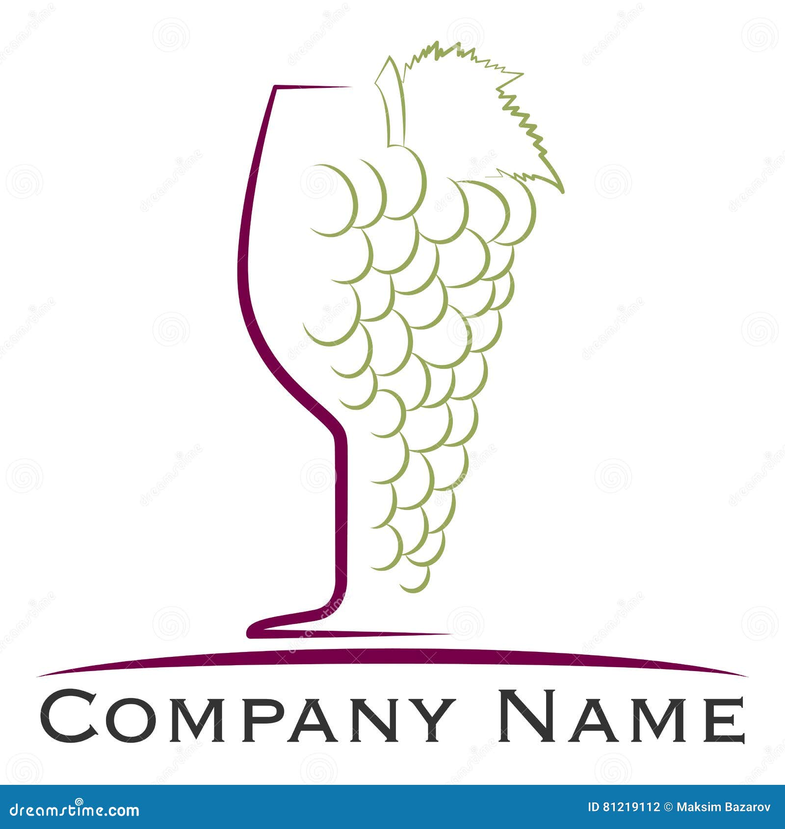 wine house logo  template