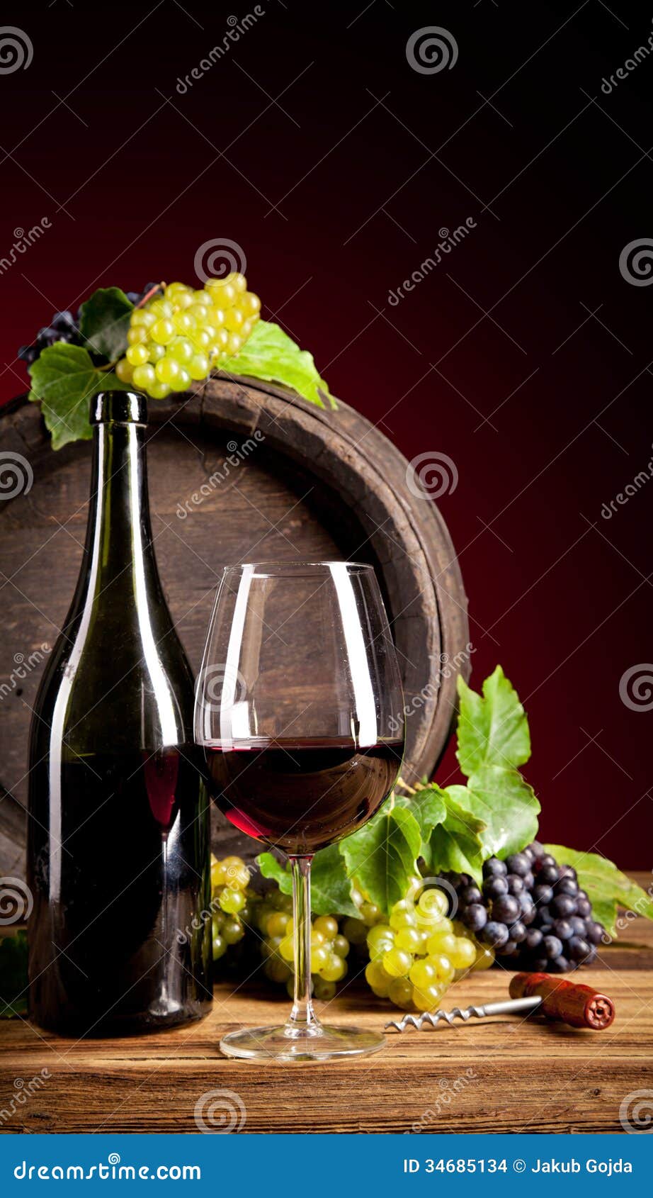 Wine with keg stock photo. Image of aging, drink, beer 34685134
