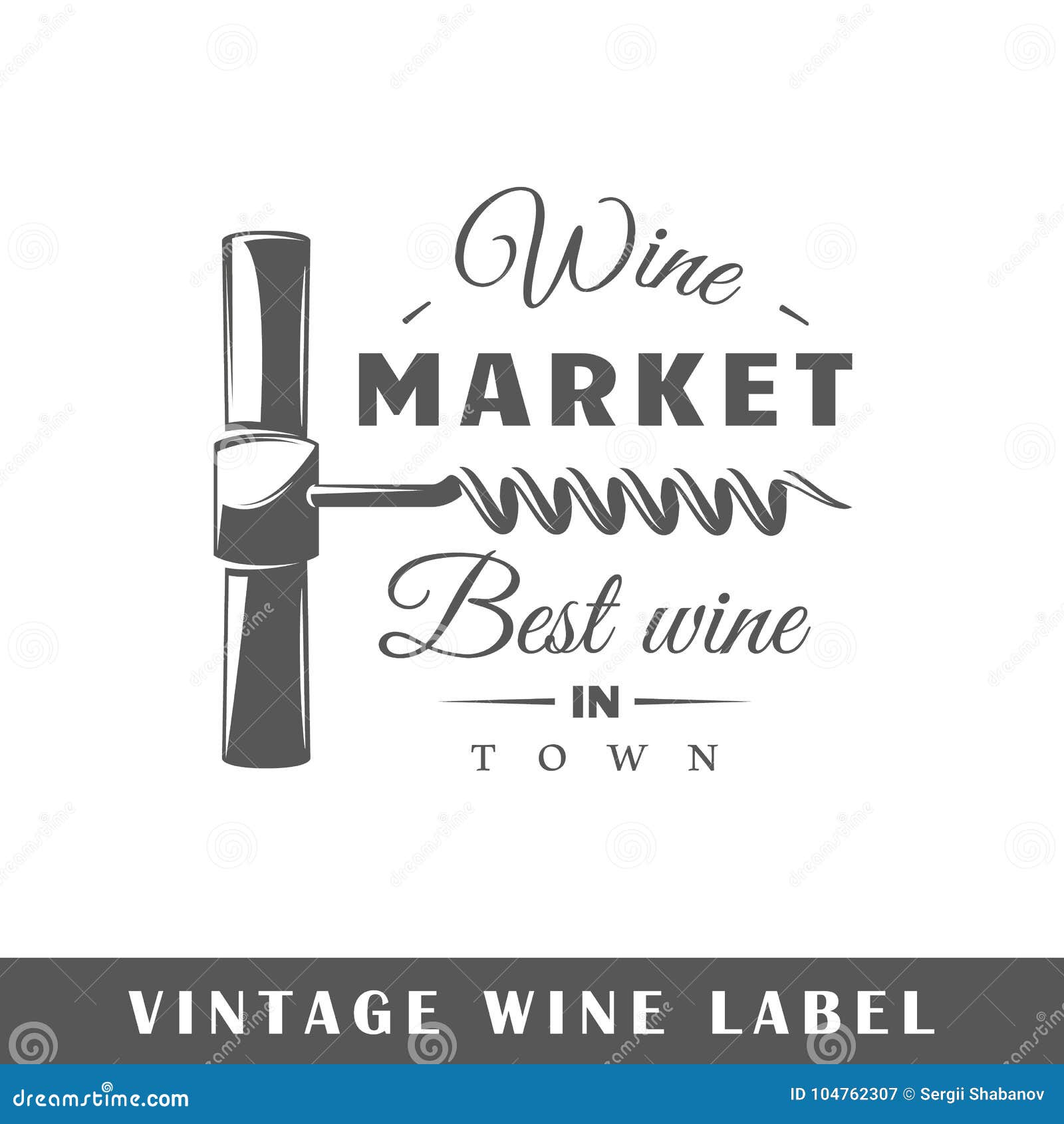 wine label template stock