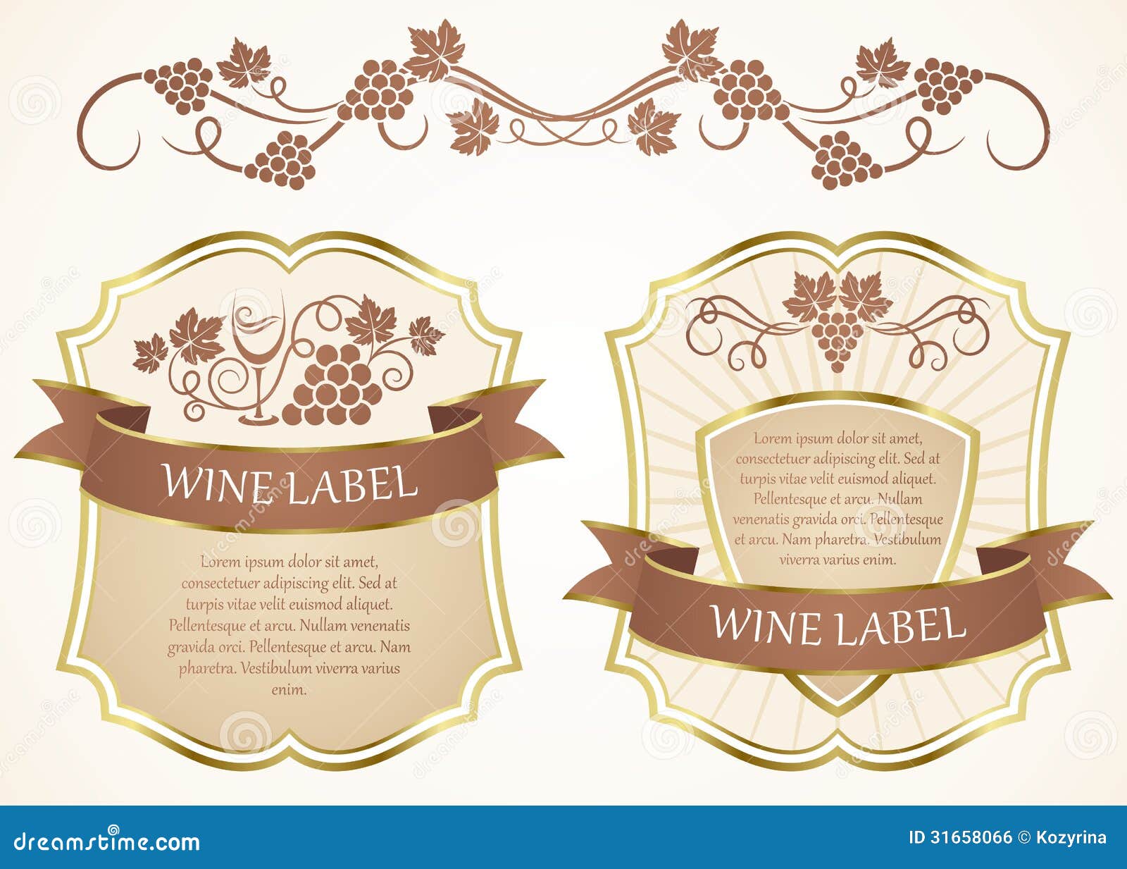 Wine Label Stock Illustrations – 23,23 Wine Label Stock Intended For Blank Wine Label Template