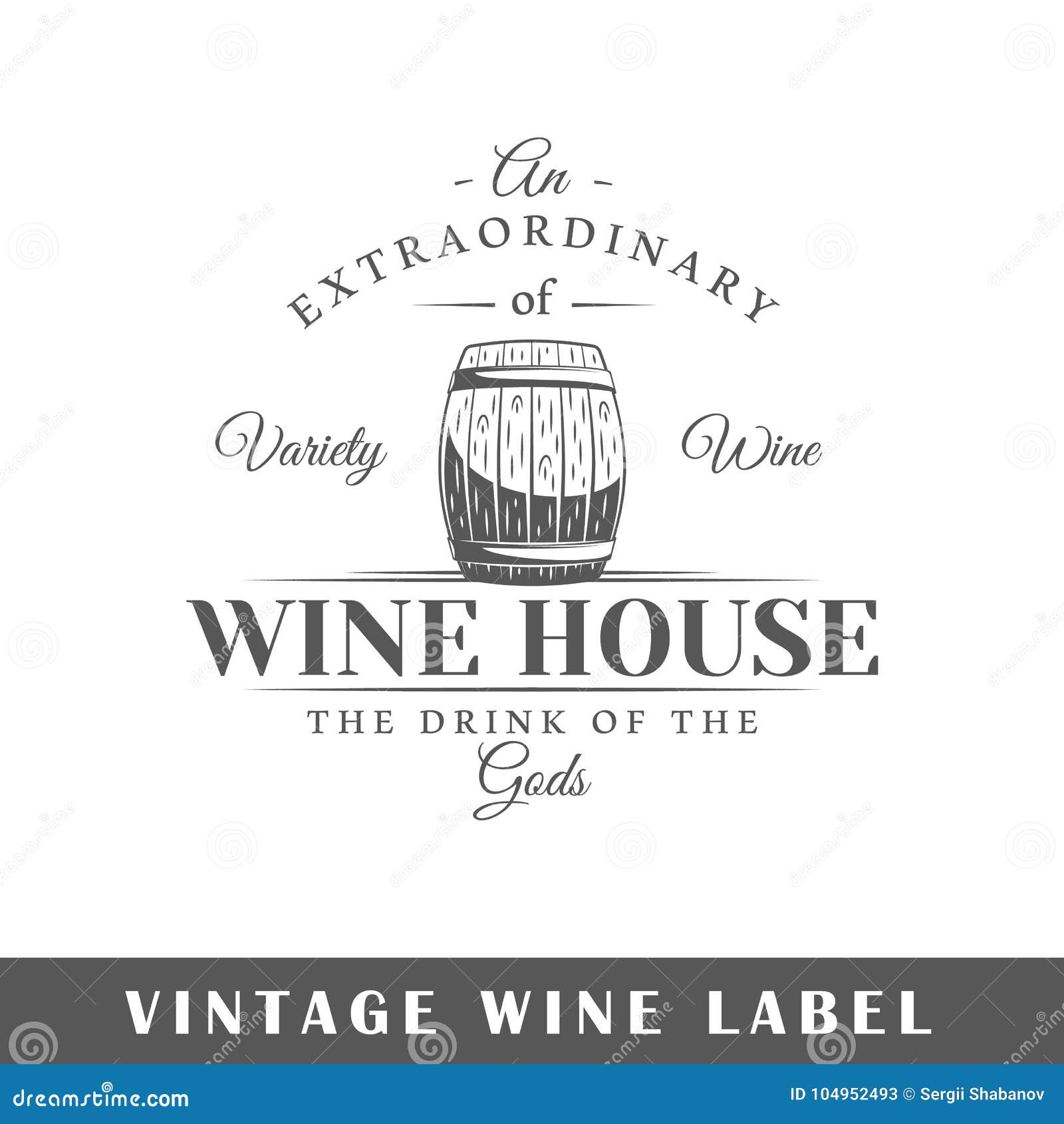 Wine label template stock vector. Illustration of banner - 22 Pertaining To Blank Wine Label Template