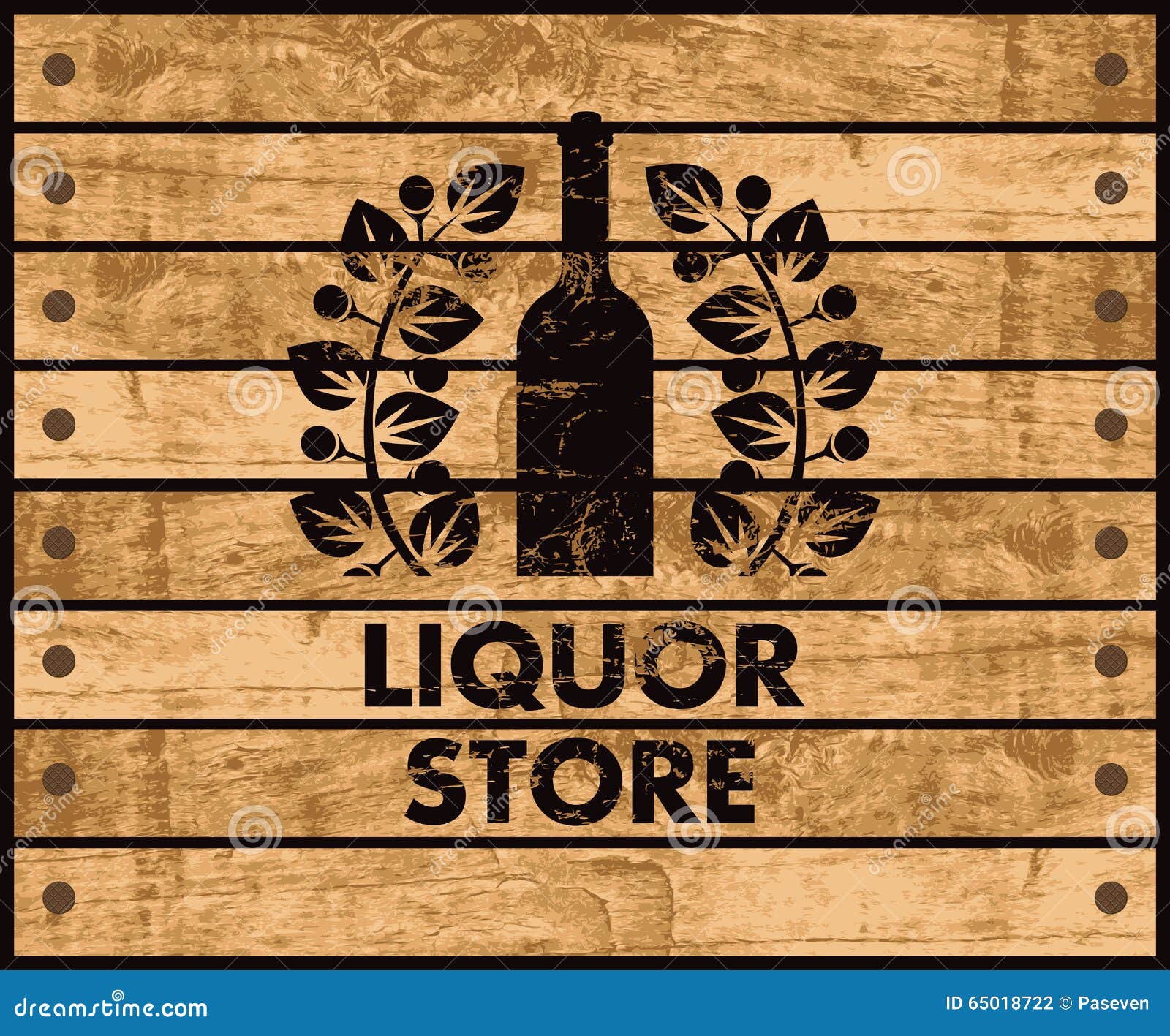 wine and liquor store sign