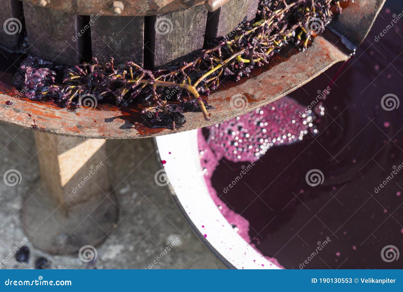 Wine Making. Technology of Wine Production in Moldova Stock Image