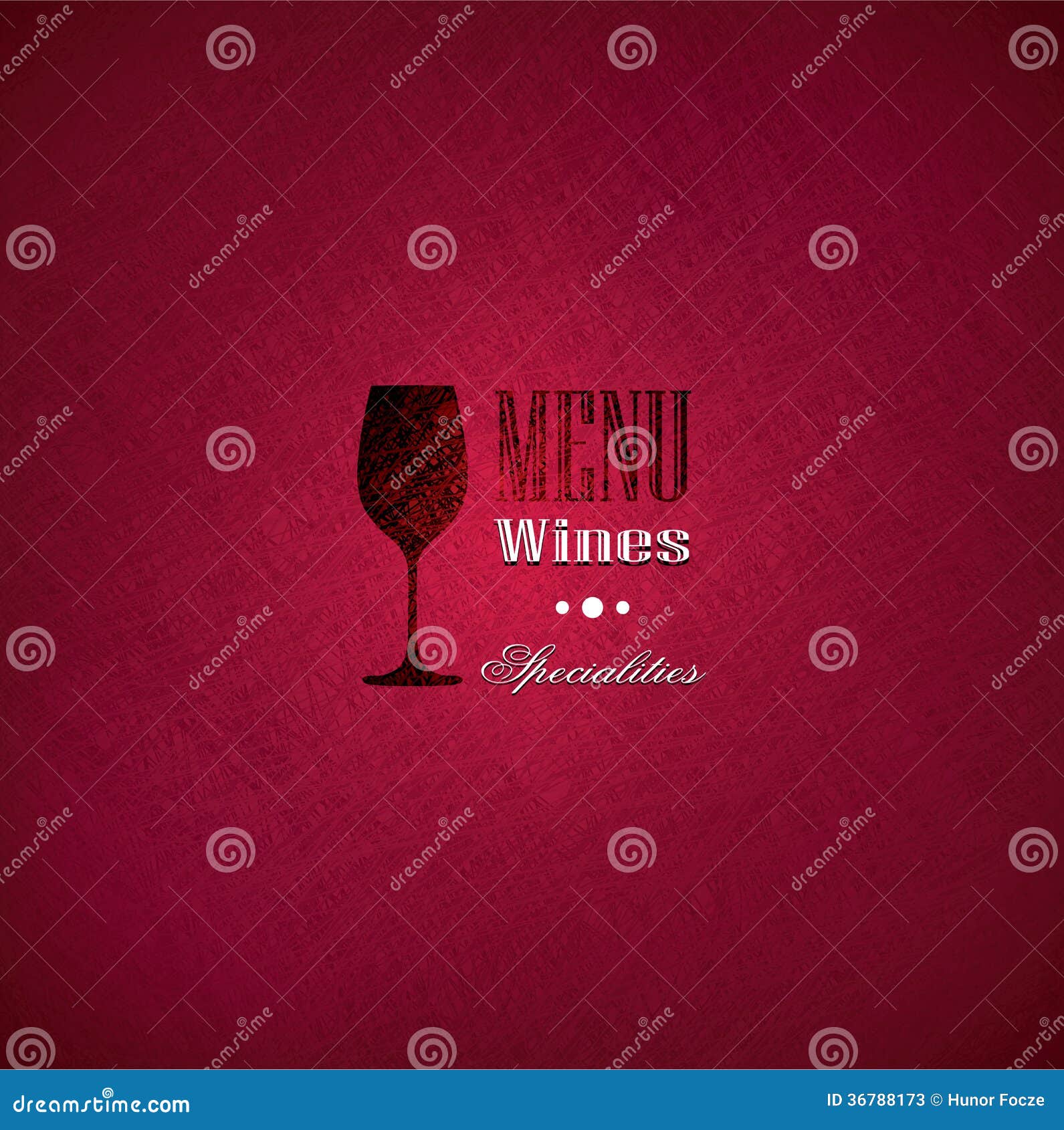 Wine Menu Cover Design for Restaurants Stock Vector Illustration of
