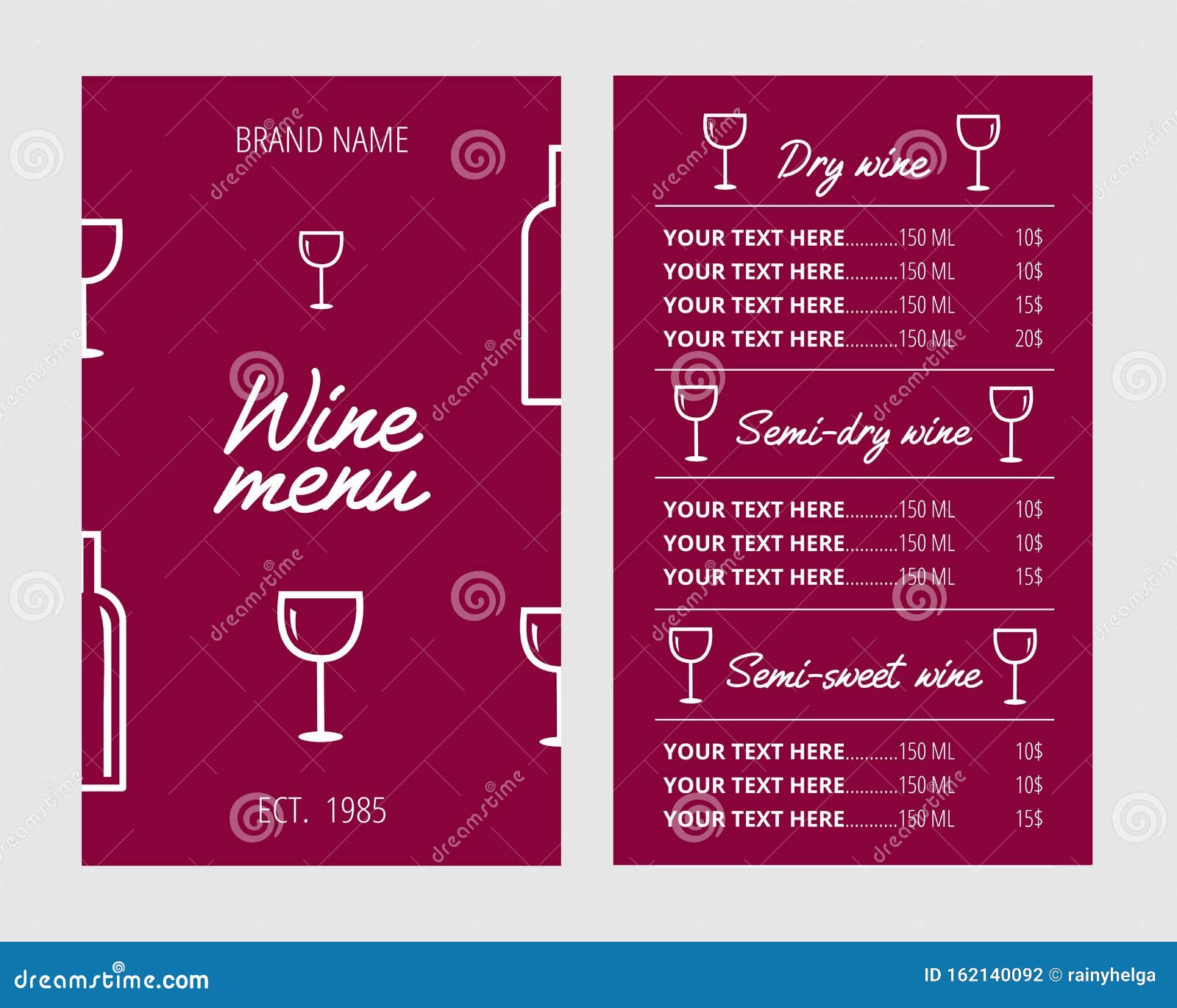 Wine Menu Template with Sample Text Stock Vector - Illustration of With Wine Tasting Menu Template Wine Menu Template with Sample Text Stock Vector - Illustration of With Wine Tasting Menu Template